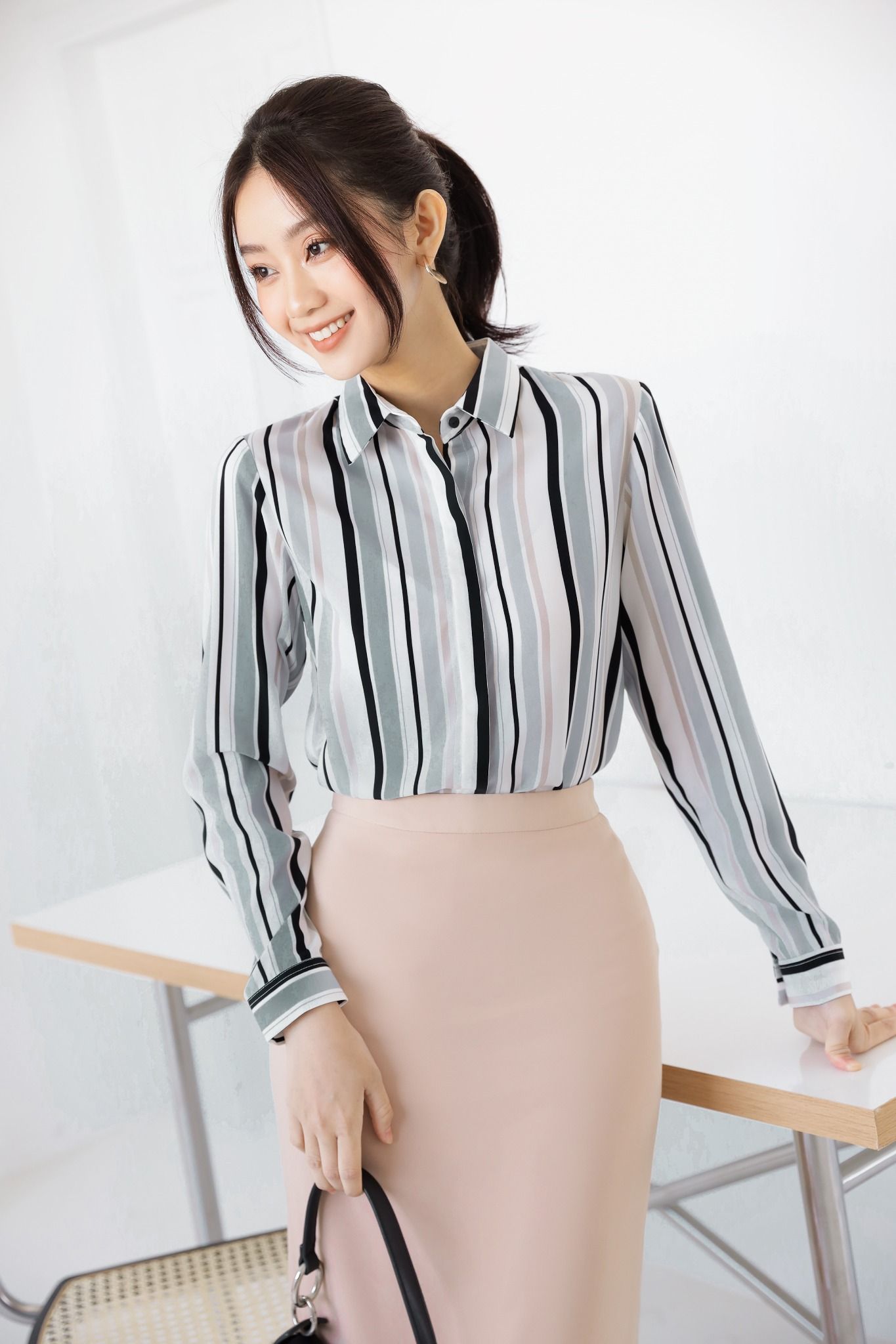 Áo Sơ Mi Sọc Color FAS175