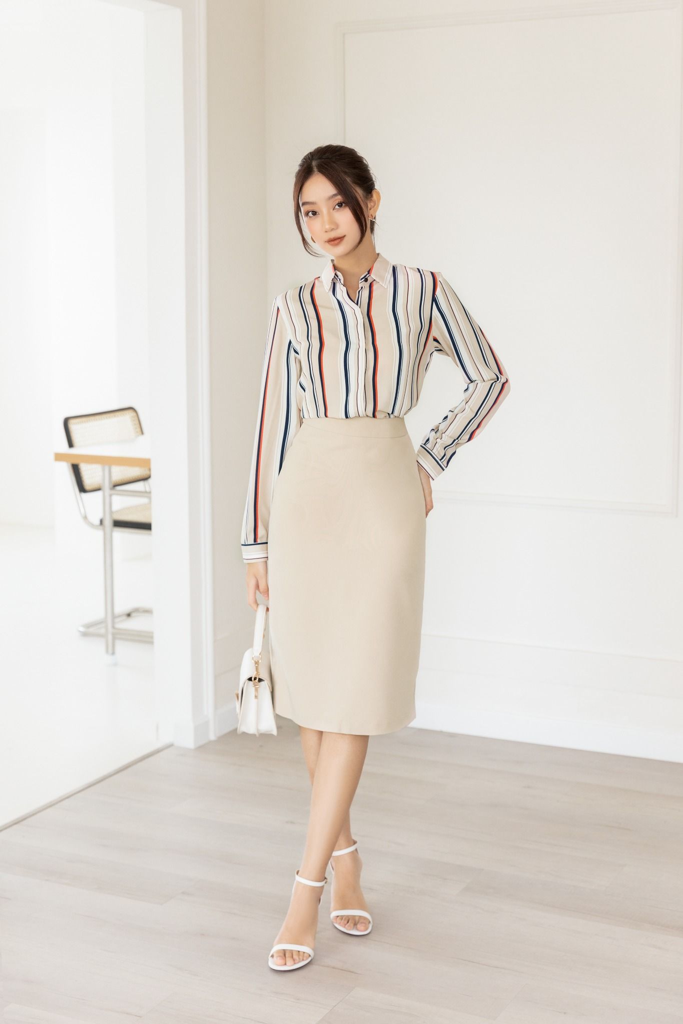 Áo Sơ Mi Sọc Color FAS175