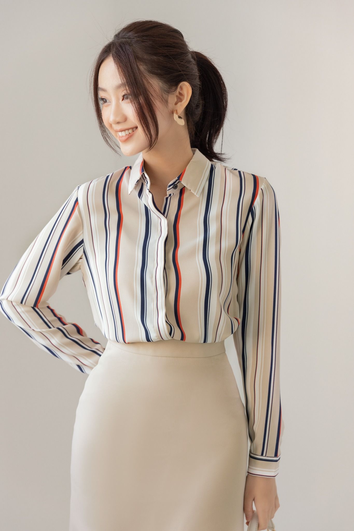 Áo Sơ Mi Sọc Color FAS175