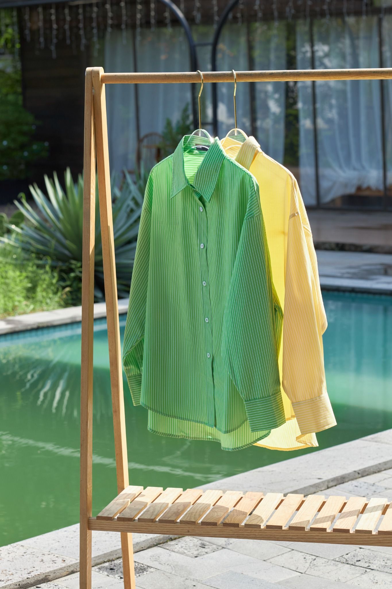 Áo Sơ Mi Sọc Oversize FAS337