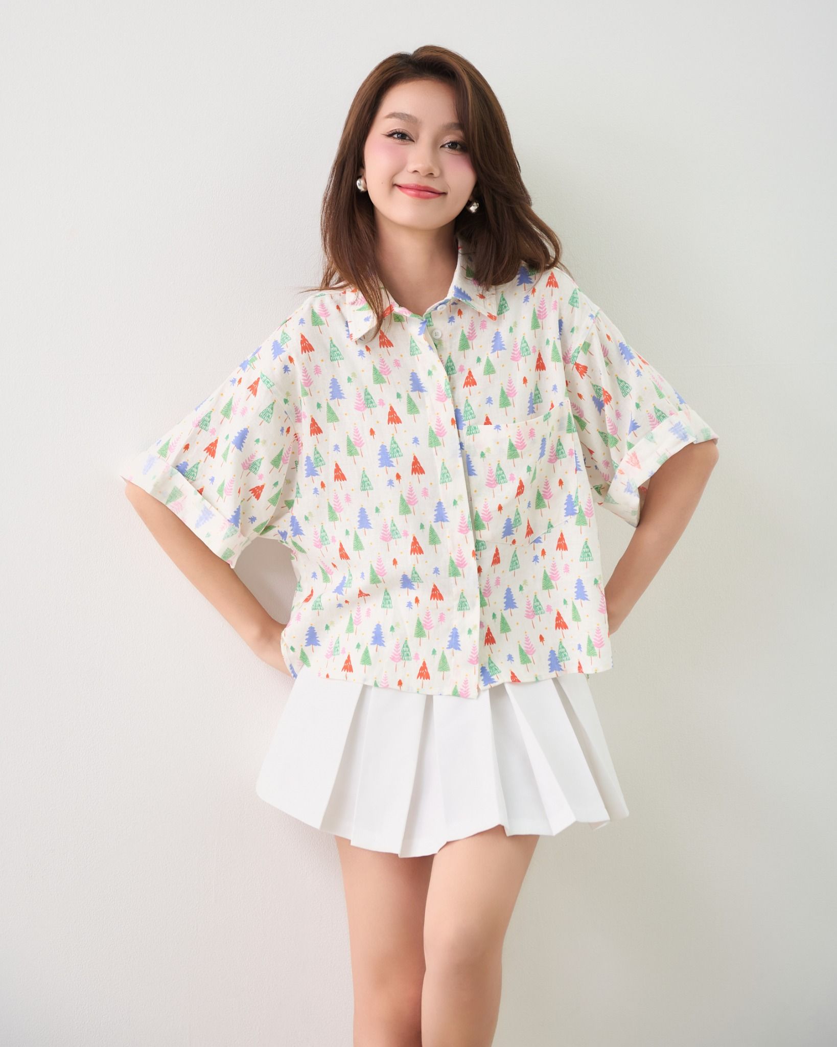 Áo Sơ Mi Tay Ngắn+Túi FAS356