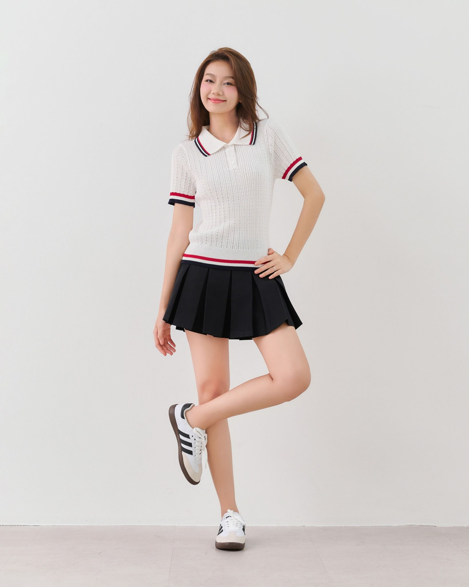 Polo Dệt Kim Viền FAP071
