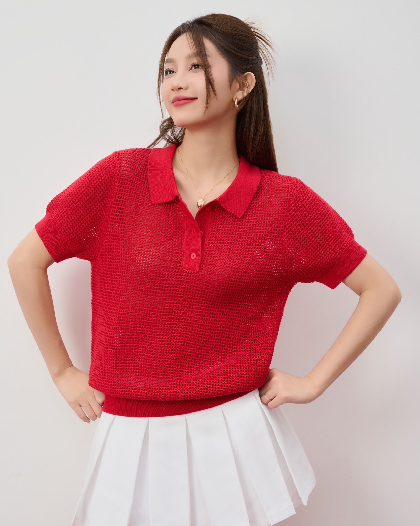 Polo Lưới Dệt Kim FAP070