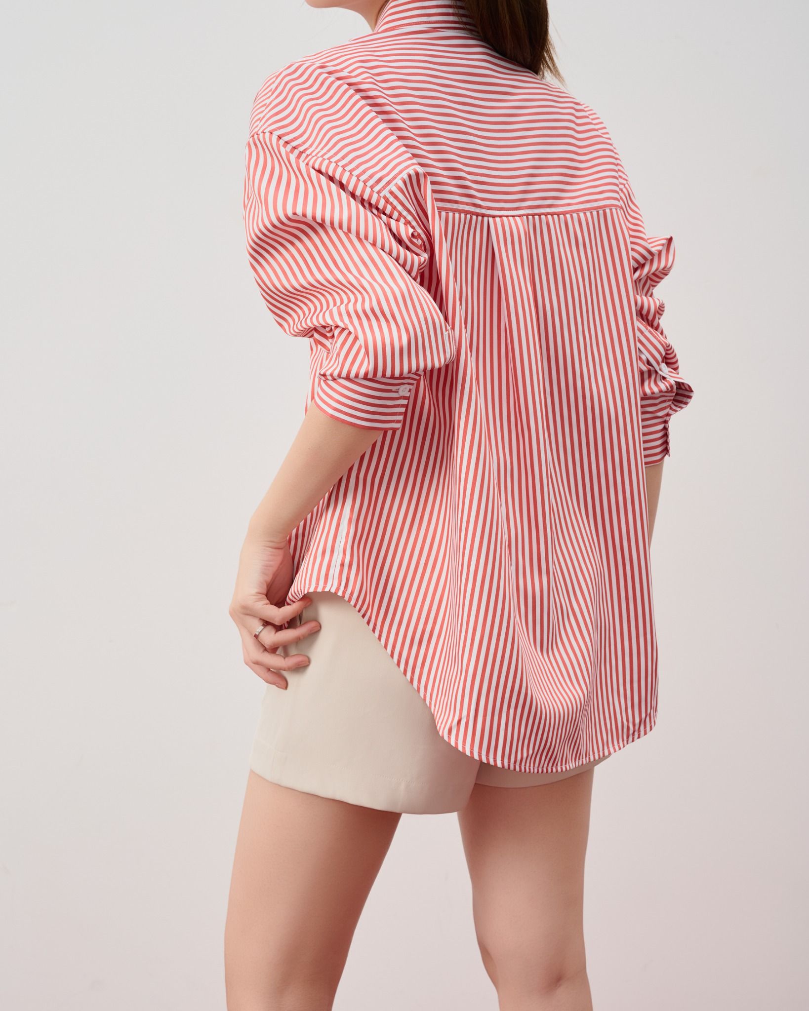 Áo Sơ Mi Sọc Oversize FAS349