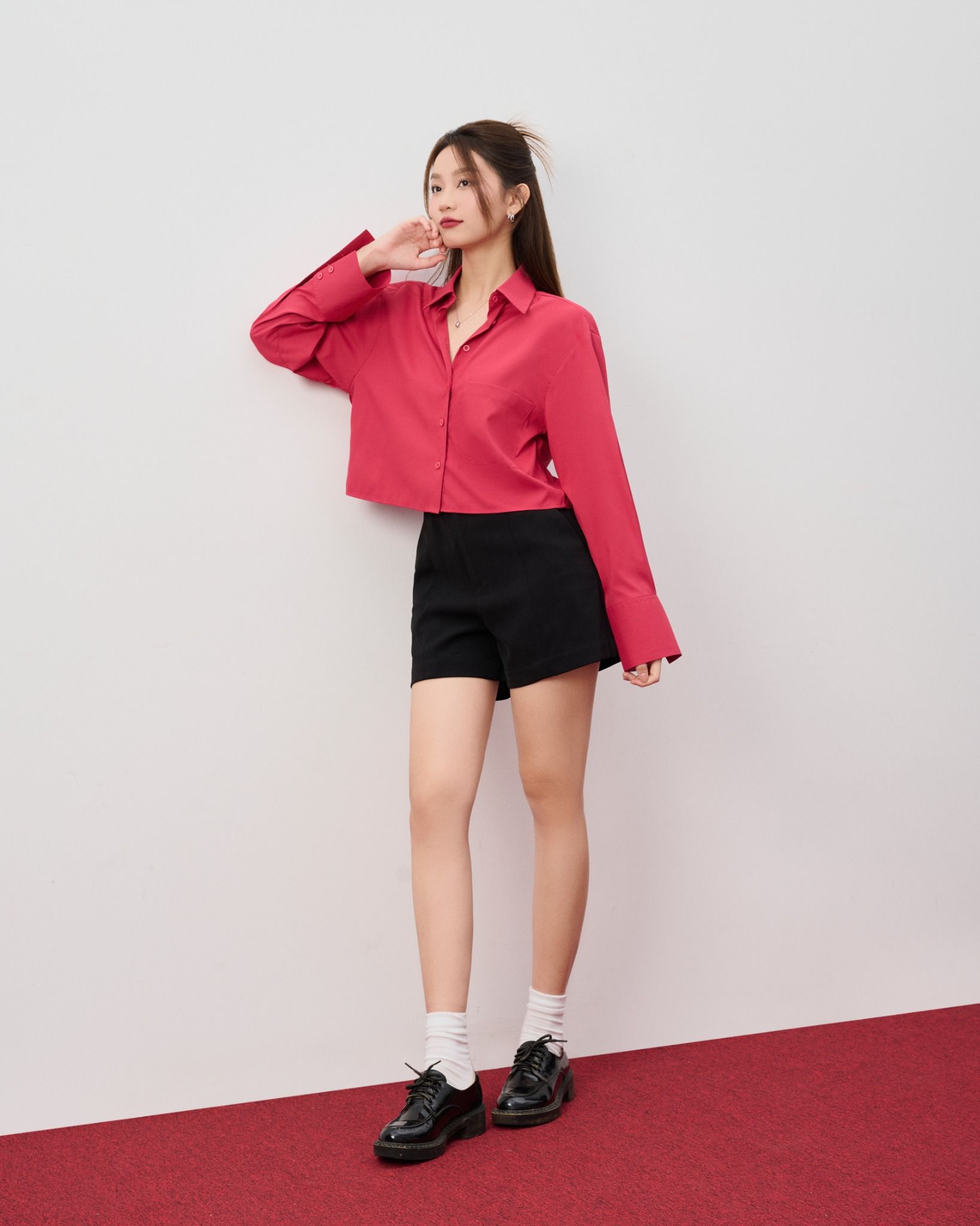 Áo Sơ Mi Croptop+Túi FAS358