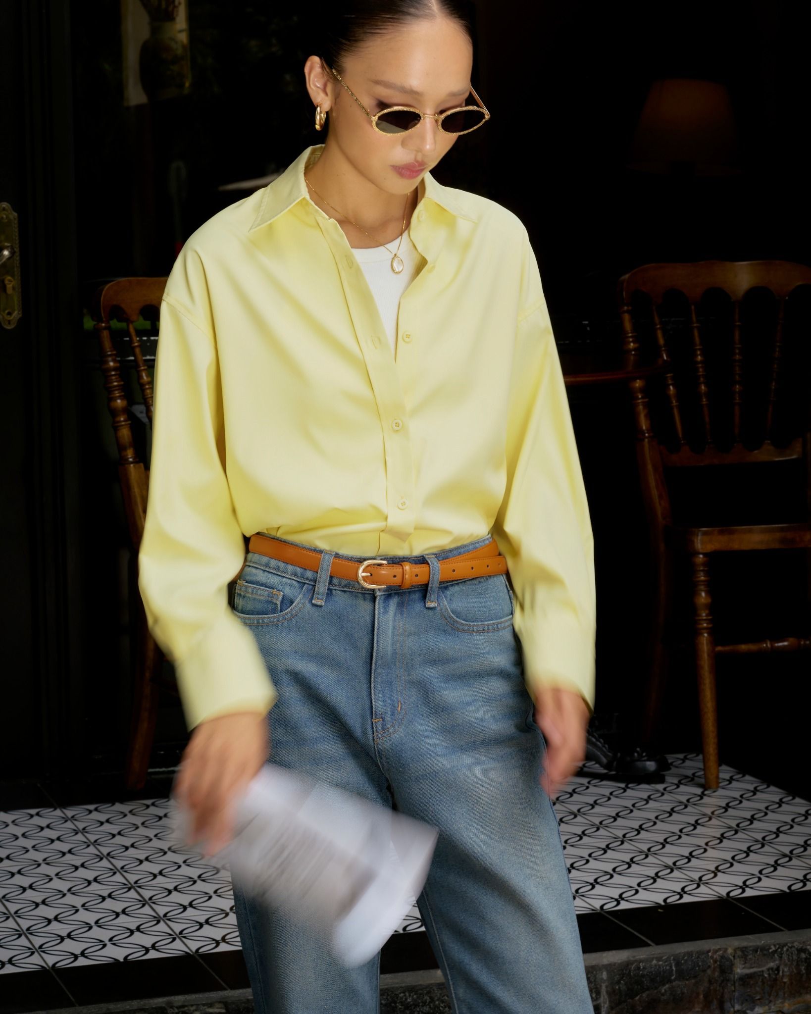Áo Sơ Mi Trơn Oversize FAS293