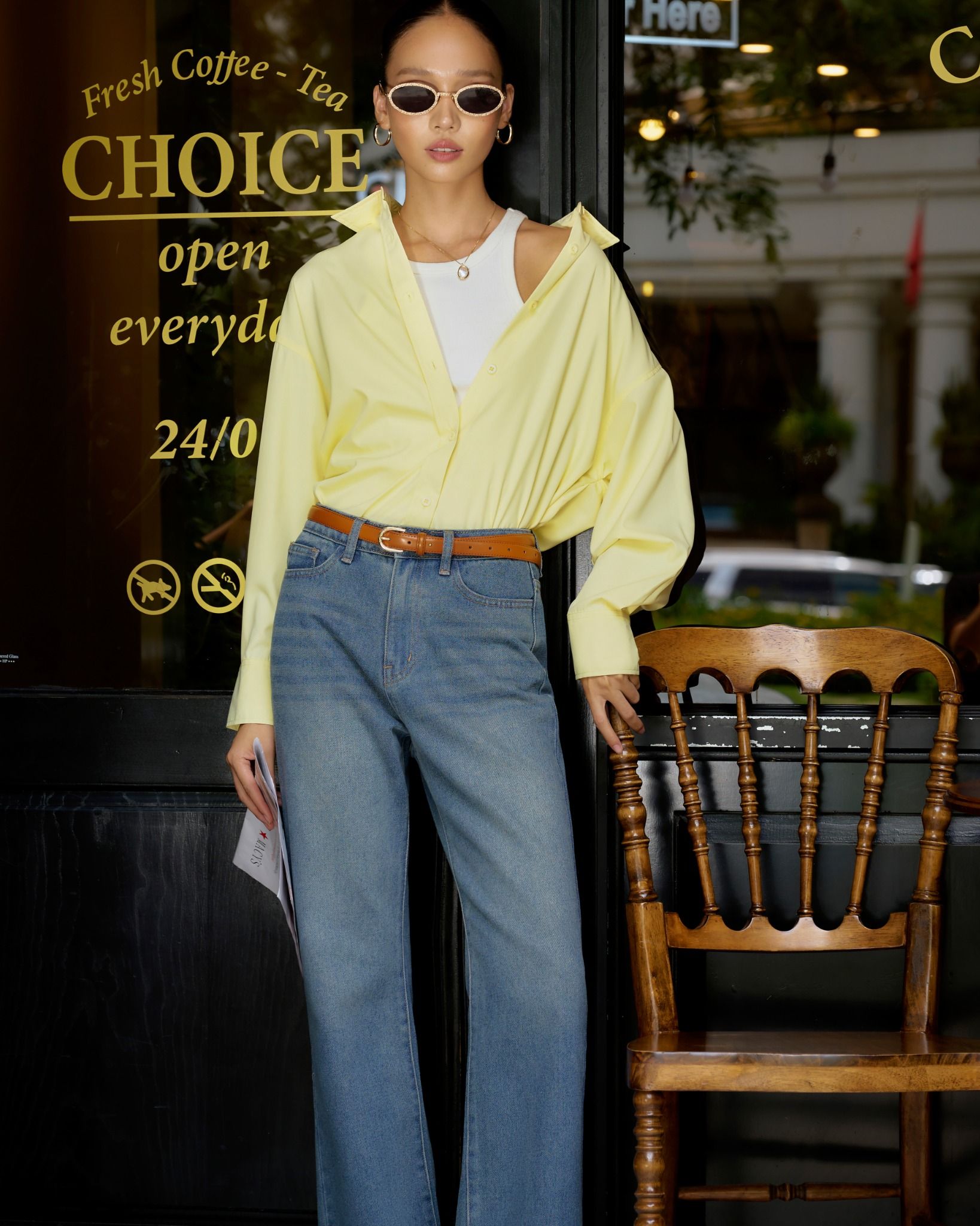 Áo Sơ Mi Trơn Oversize FAS293