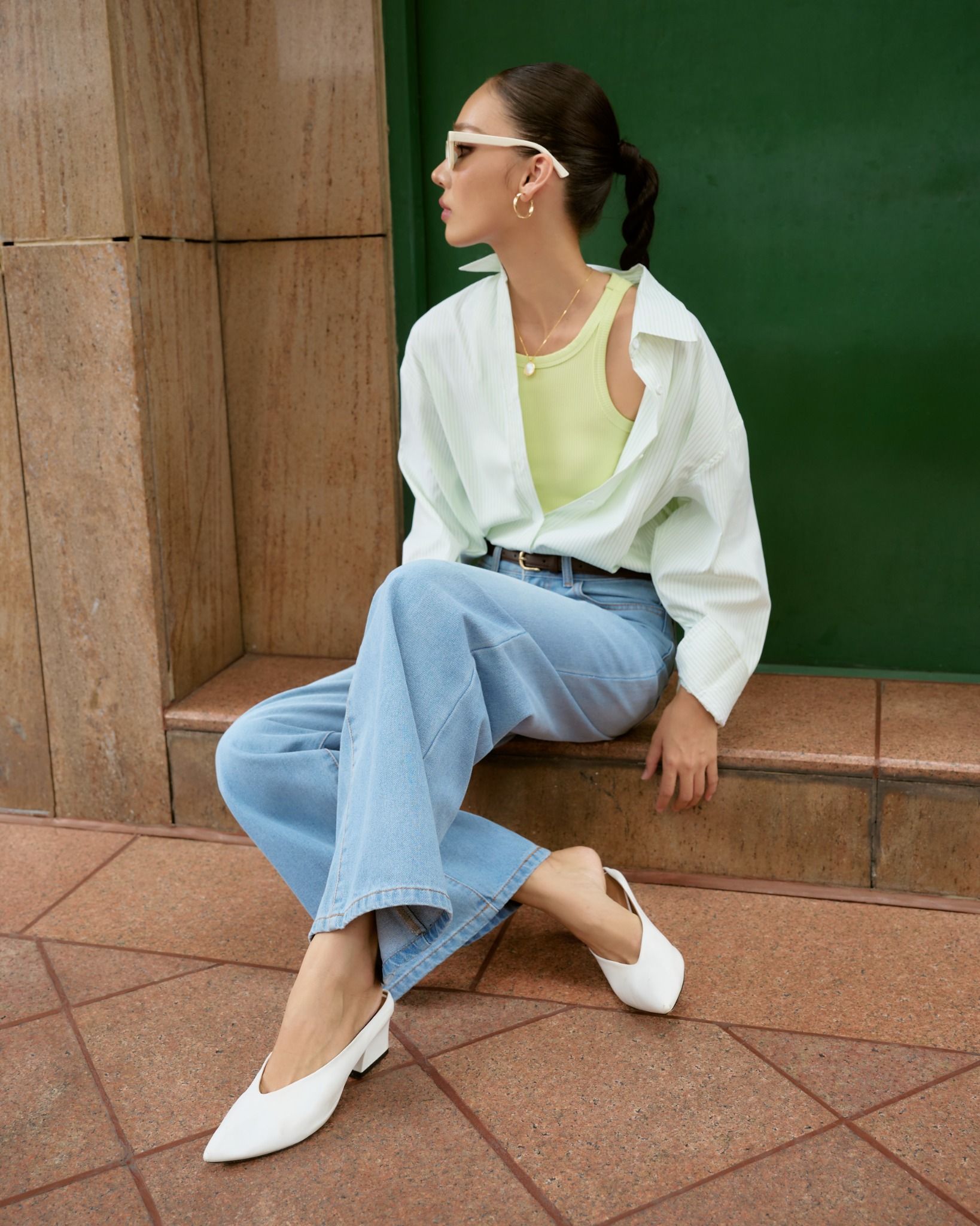 Áo Sơ Mi Sọc Oversize FAS325