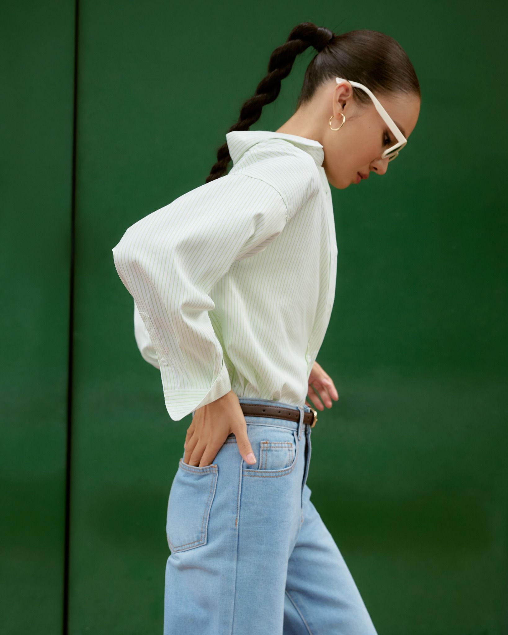Áo Sơ Mi Sọc Oversize FAS325