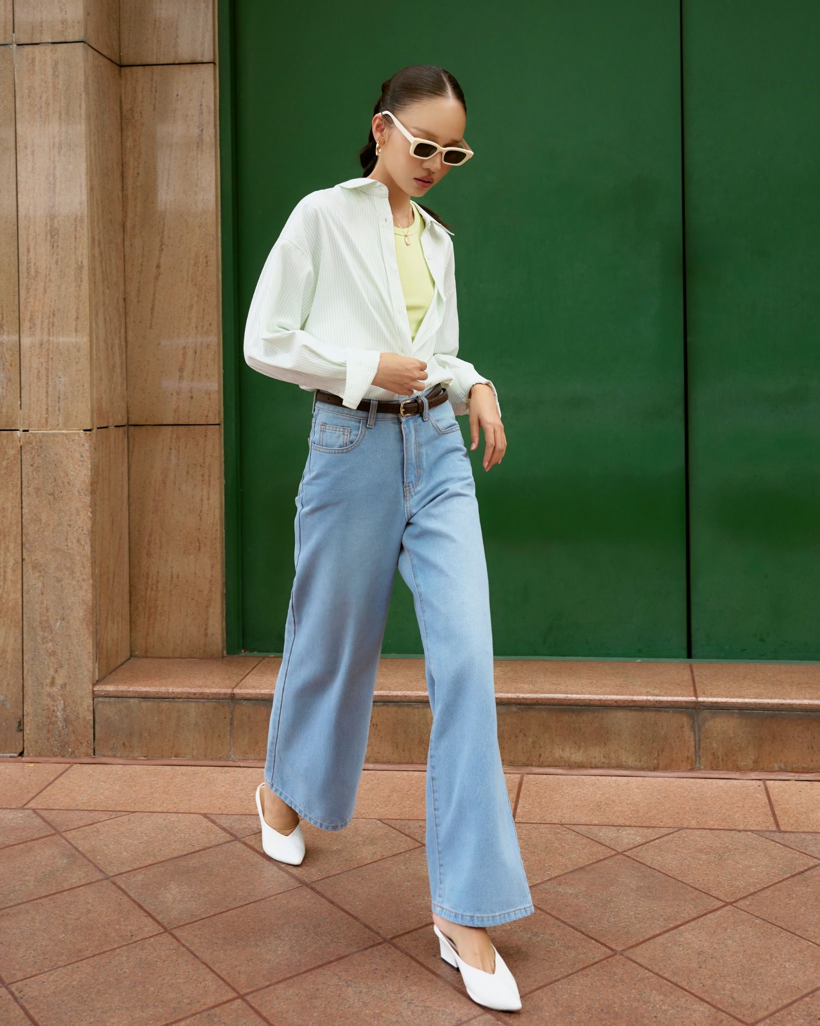 Áo Sơ Mi Sọc Oversize FAS325