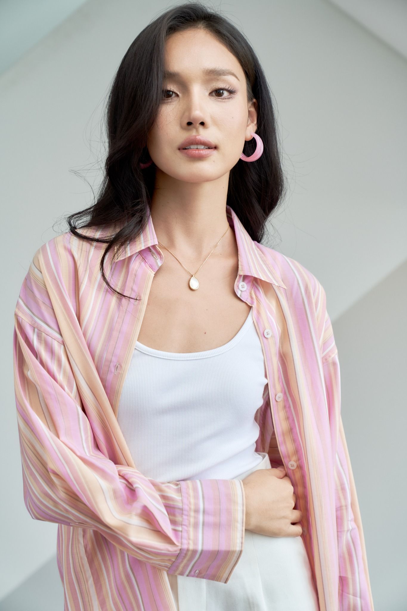 Áo Sơ Mi Sọc Oversize FAS339