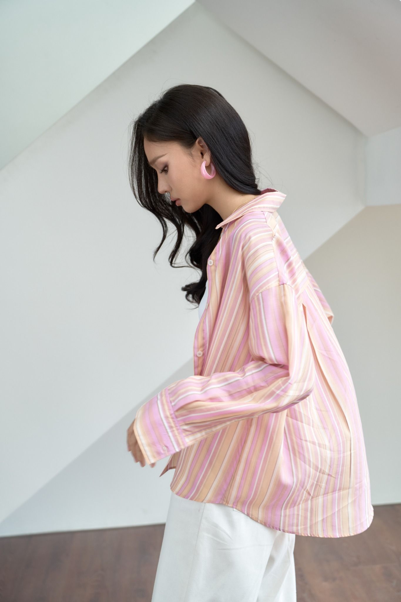 Áo Sơ Mi Sọc Oversize FAS339