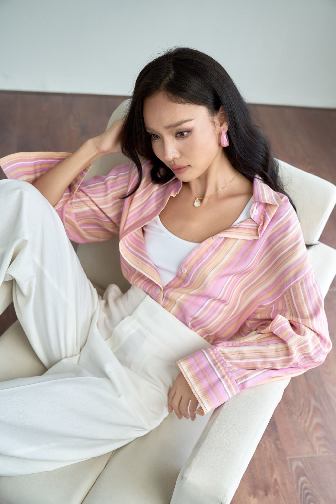 Áo Sơ Mi Sọc Oversize FAS339