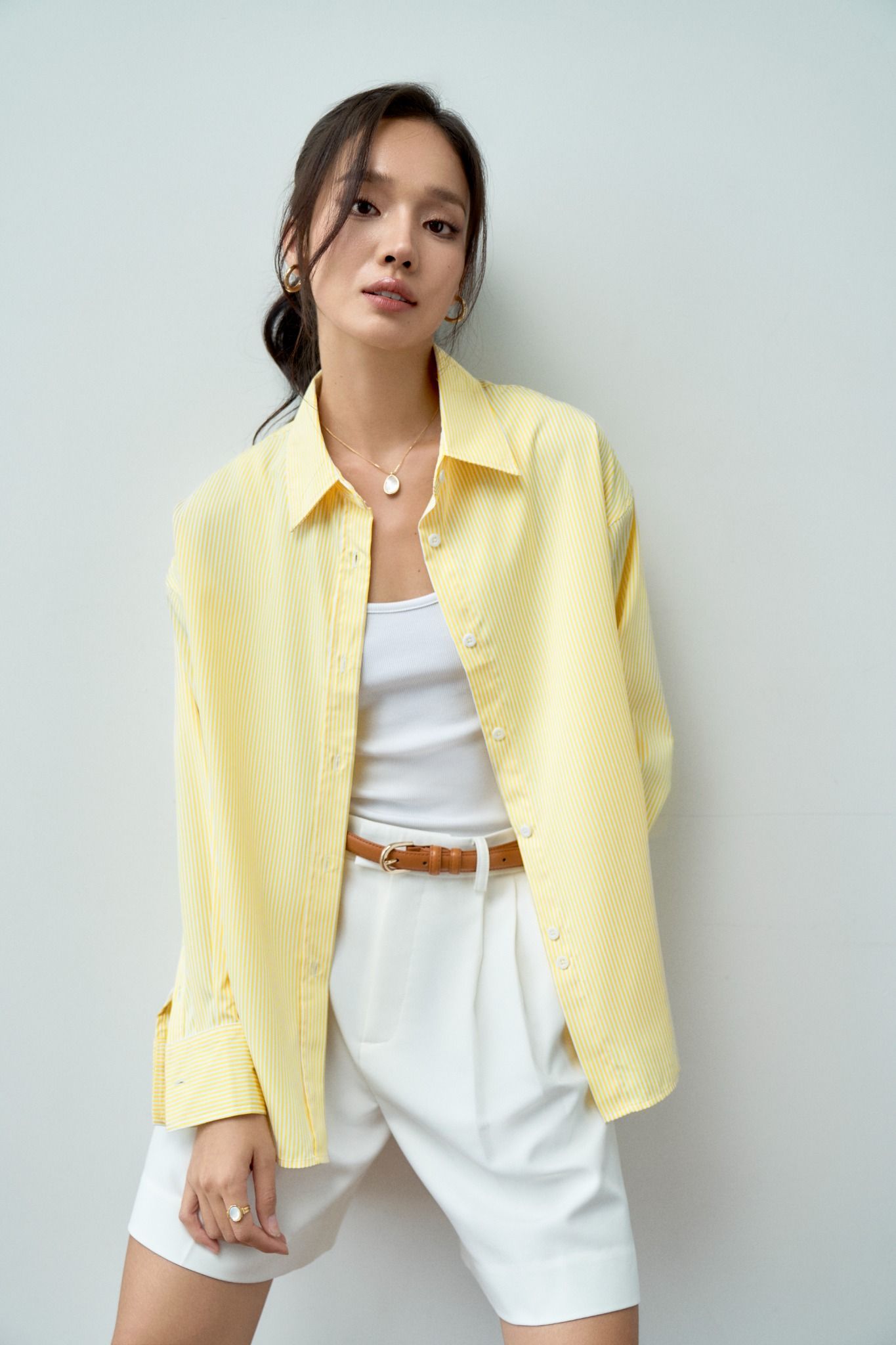 Áo Sơ Mi Sọc Oversize FAS292