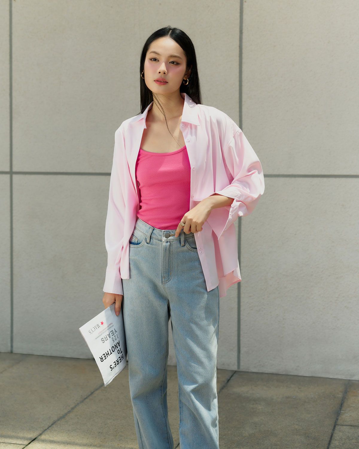 Áo Sơ Mi Trơn Oversize FAS293