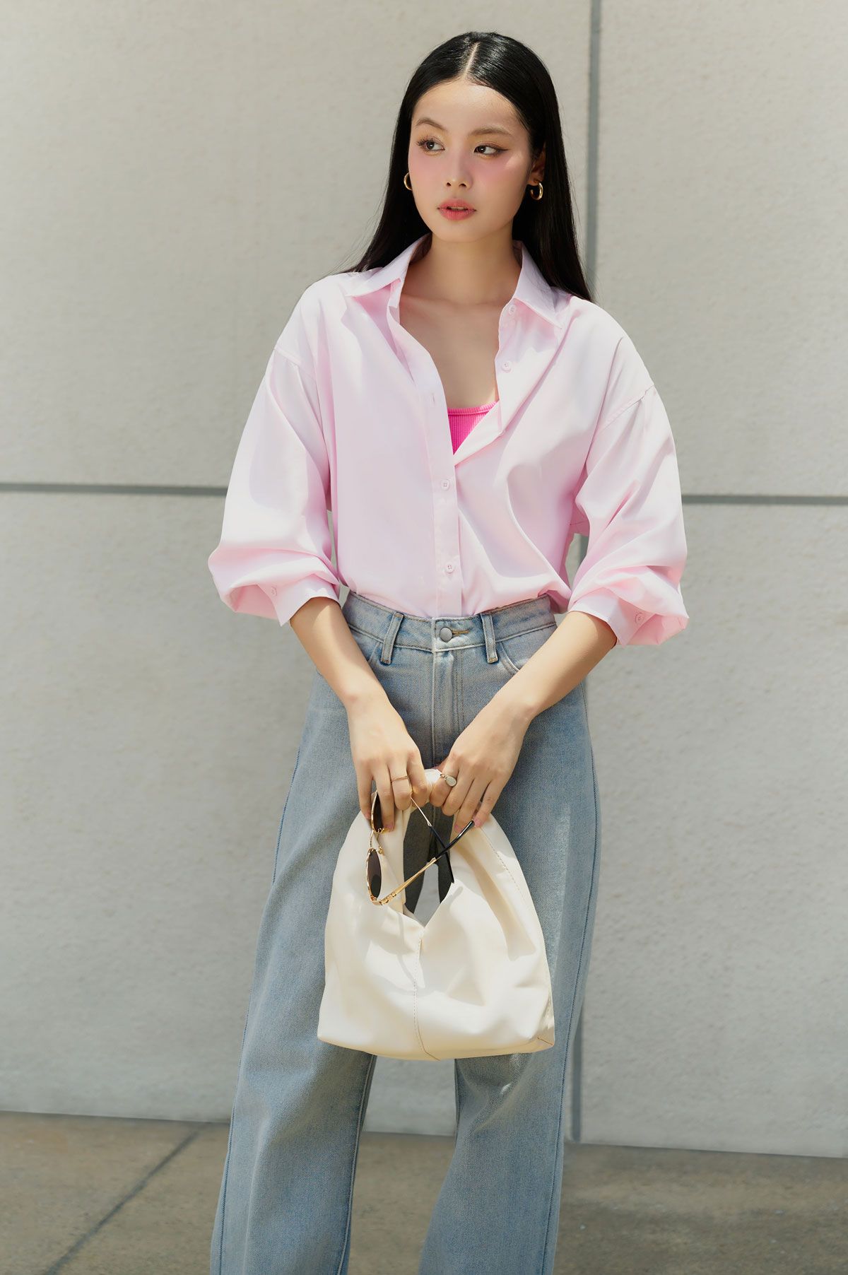 Áo Sơ Mi Trơn Oversize FAS293