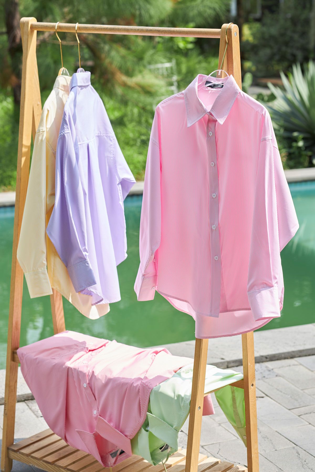 Áo Sơ Mi Sọc Oversize FAS292