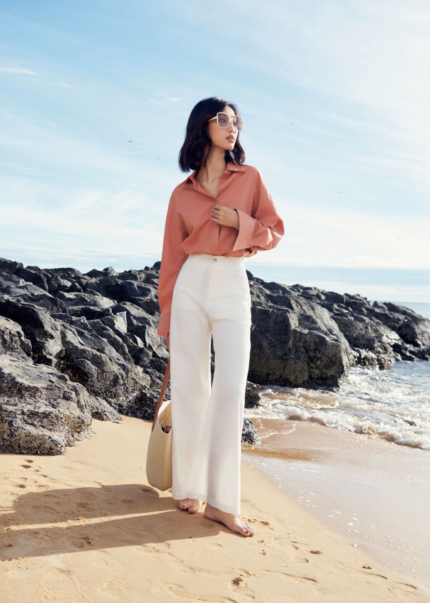 Áo Sơ Mi Trơn Oversize FAS333