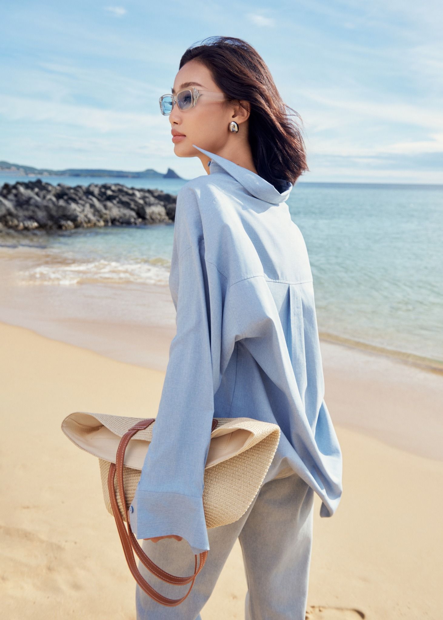 Áo Sơ Mi Trơn Oversize FAS333