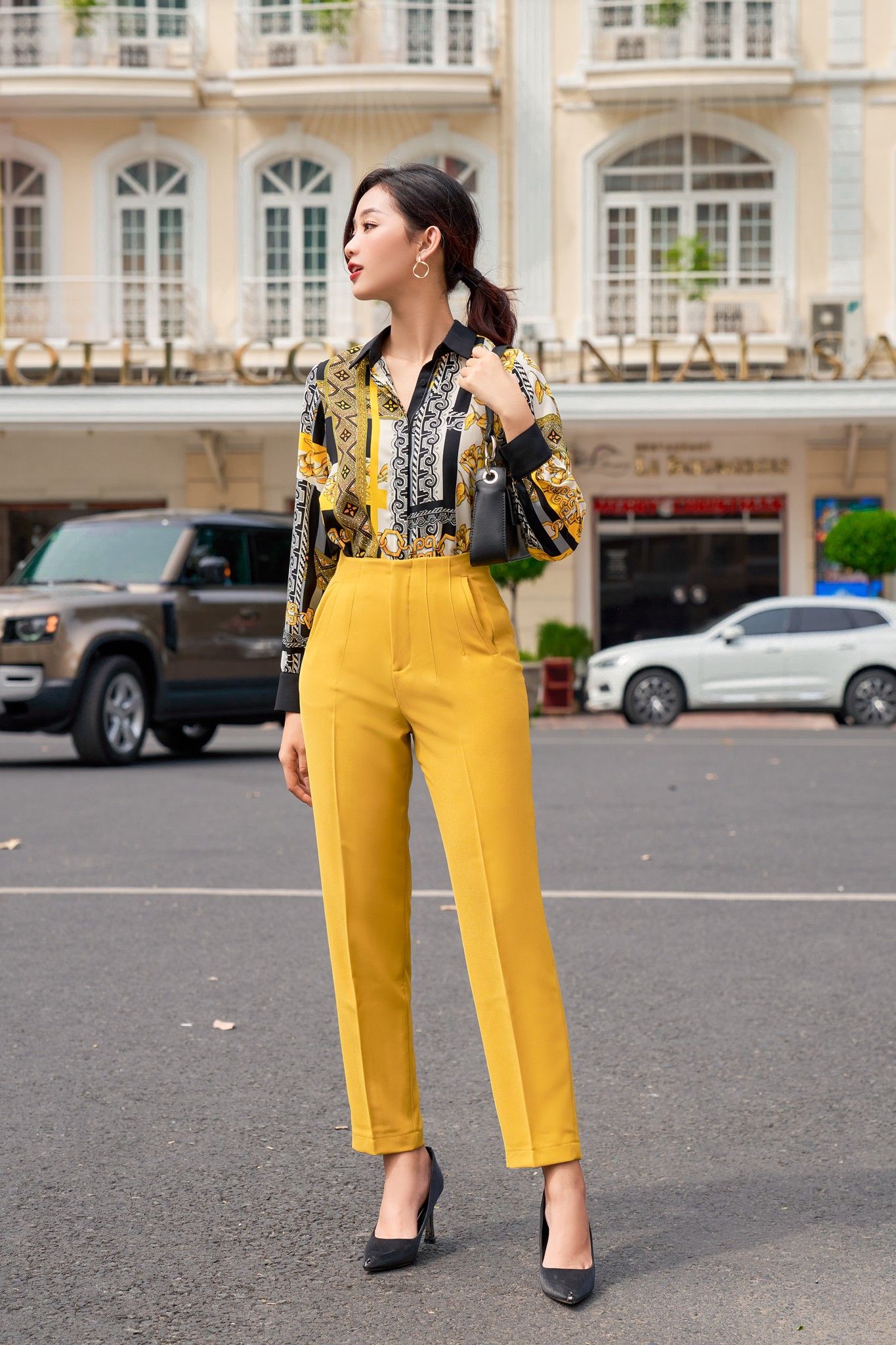 Quần Baggy Tuyết Mưa Vàng