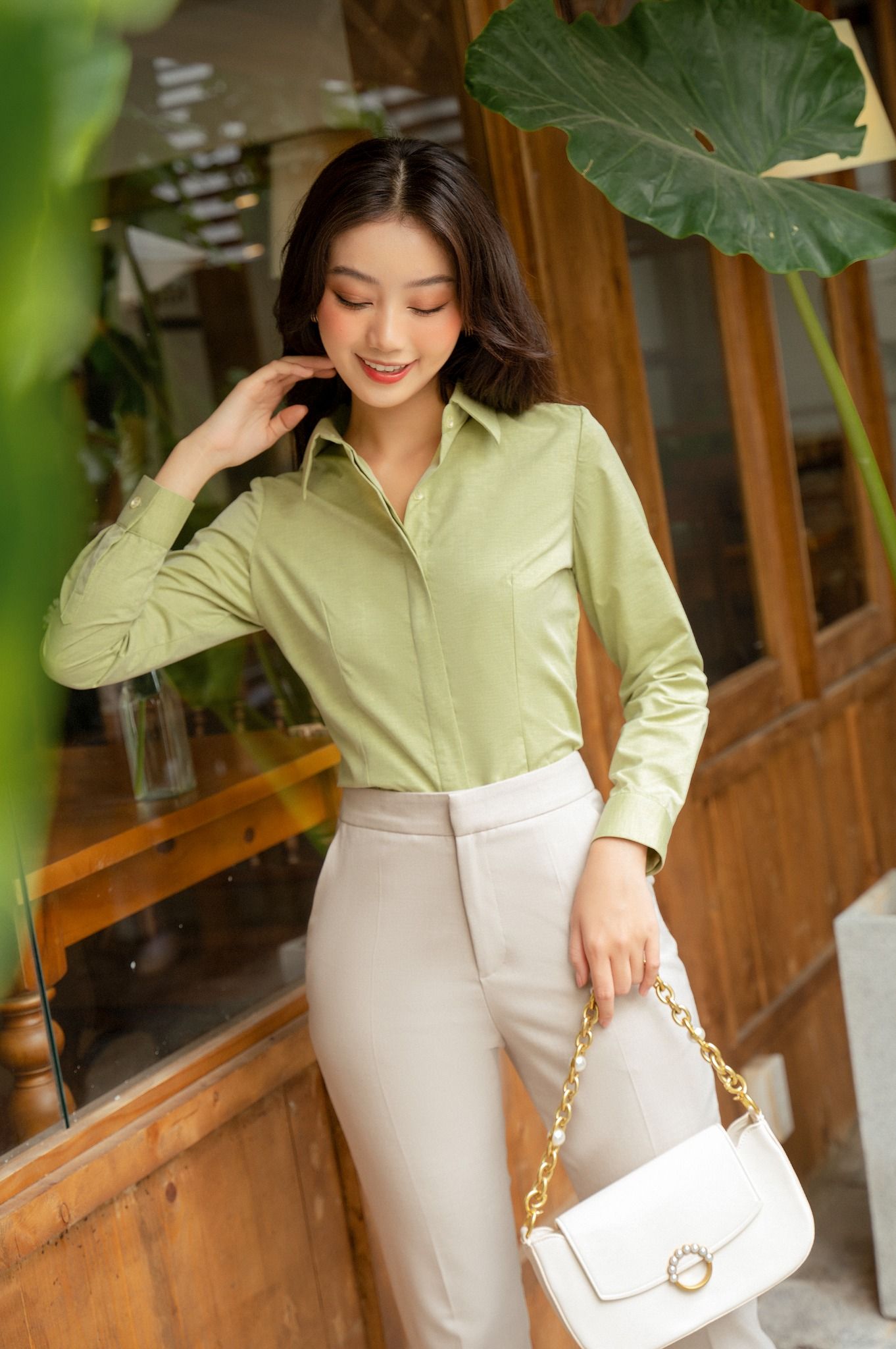 Áo Sơ Mi Chiết Eo FAS228
