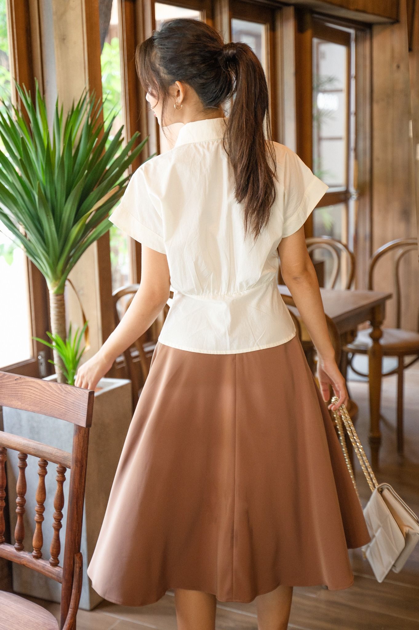 Áo Sơ Mi Tay Ngắn Có Nắp Túi FAS196