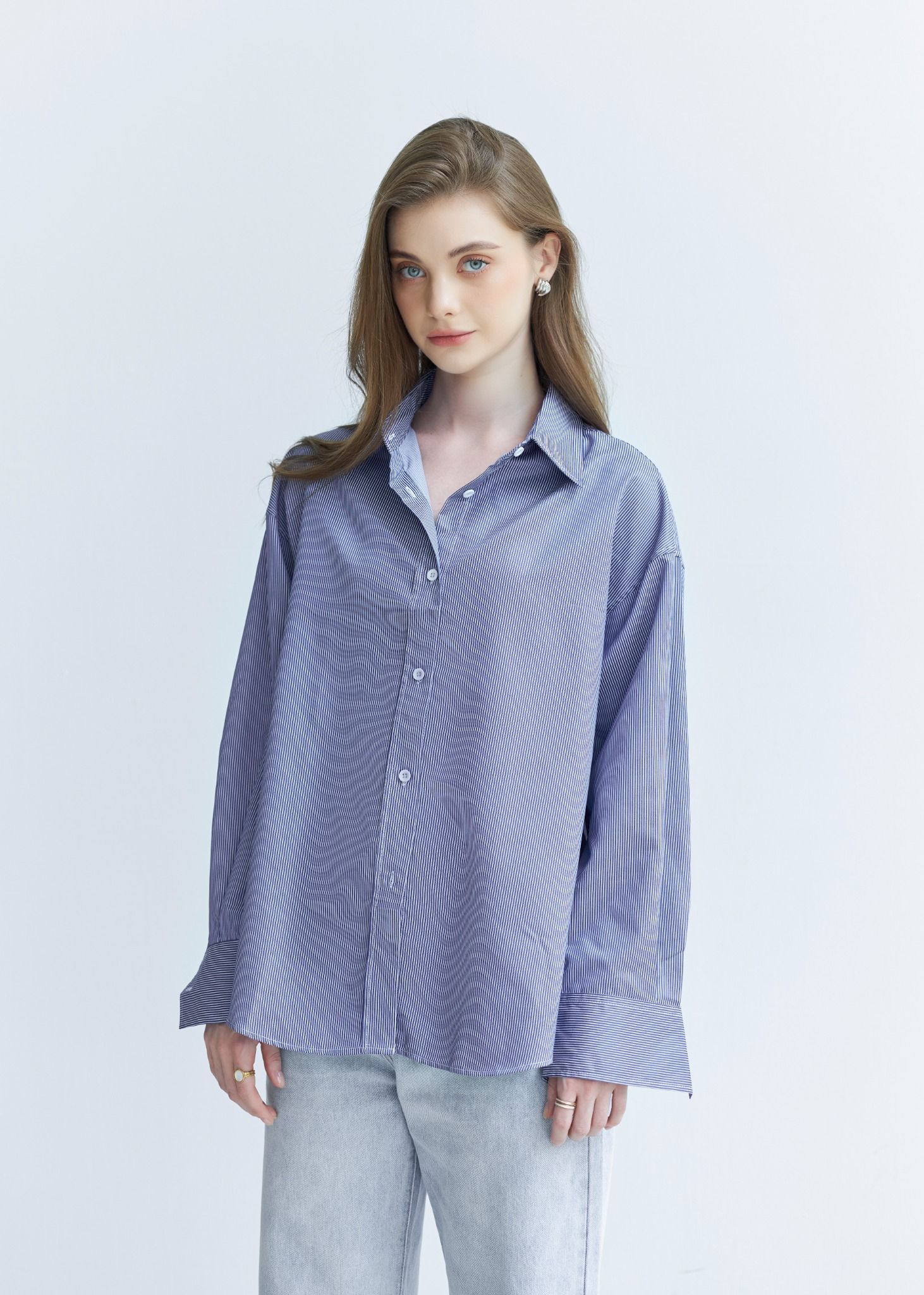 Áo Sơ Mi Sọc Oversize FAS307