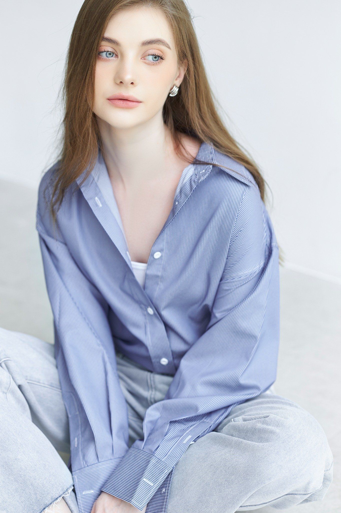 Áo Sơ Mi Sọc Oversize FAS307