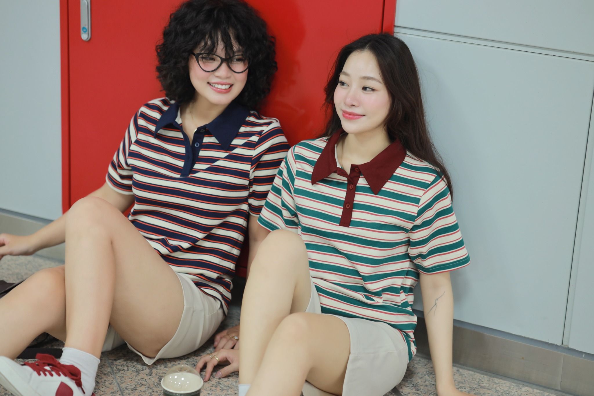 Áo Thun Polo Sọc Ngang FAP076