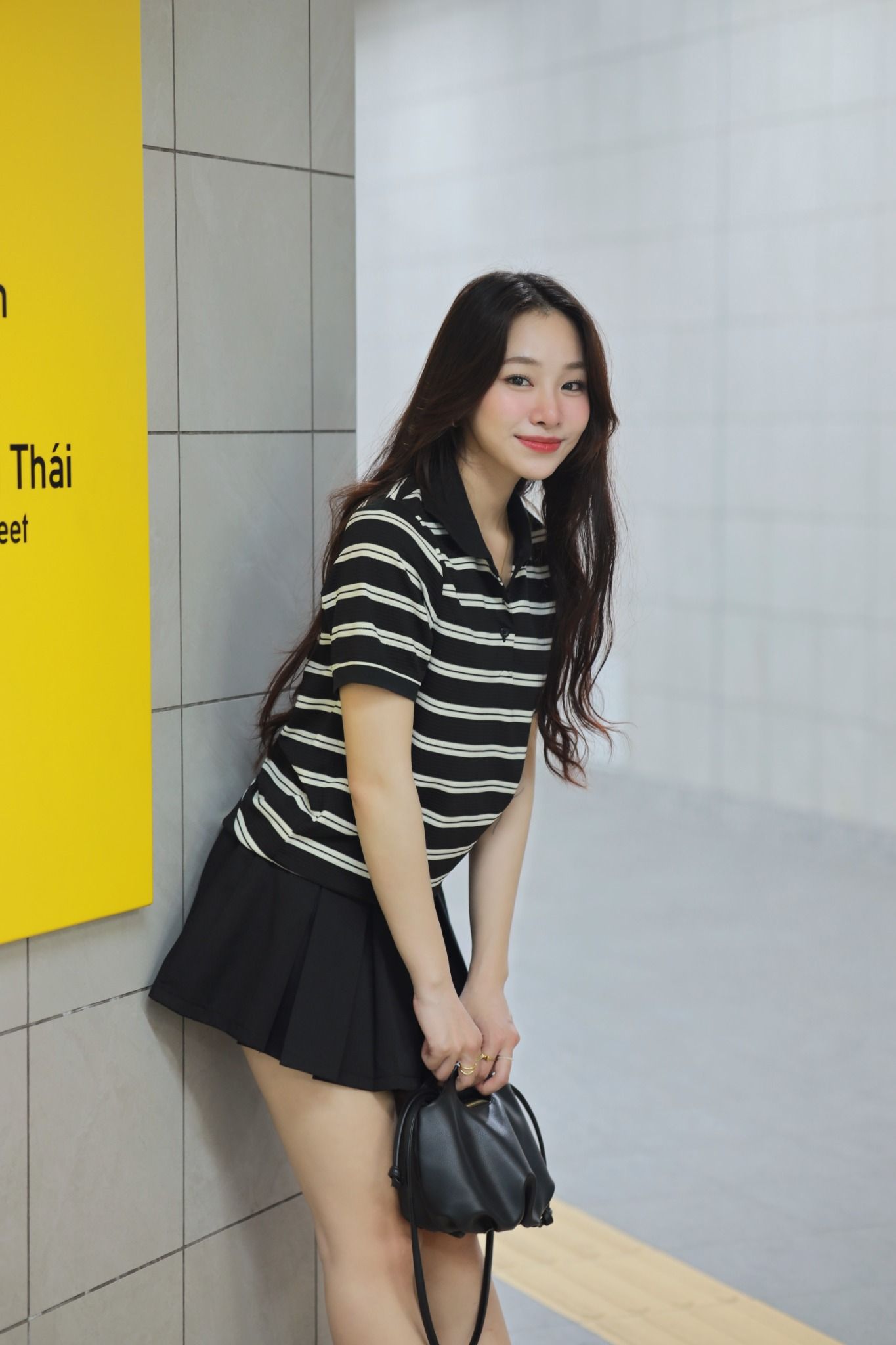 Áo Thun Polo Sọc Ngang FAP077