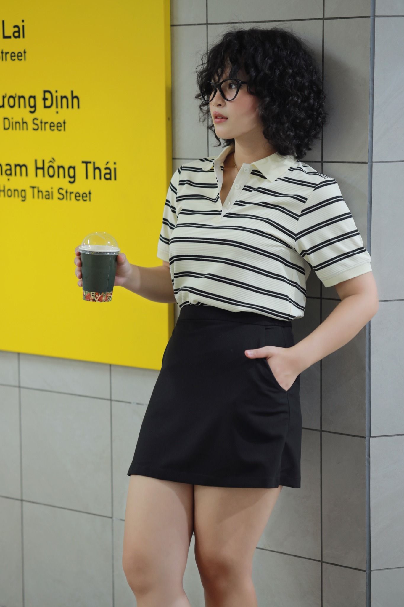Áo Thun Polo Sọc Ngang FAP077