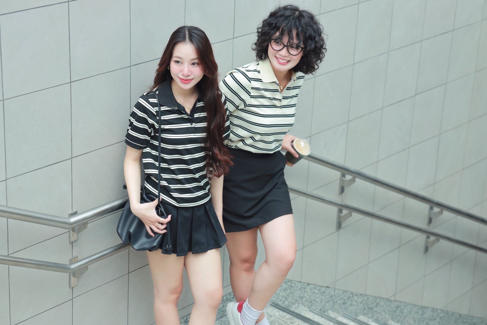 Áo Thun Polo Sọc Ngang FAP077
