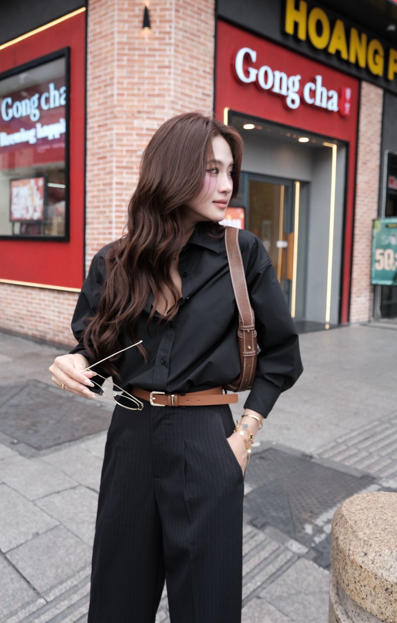 Quần Rộng Sọc 1 Ly FQR049