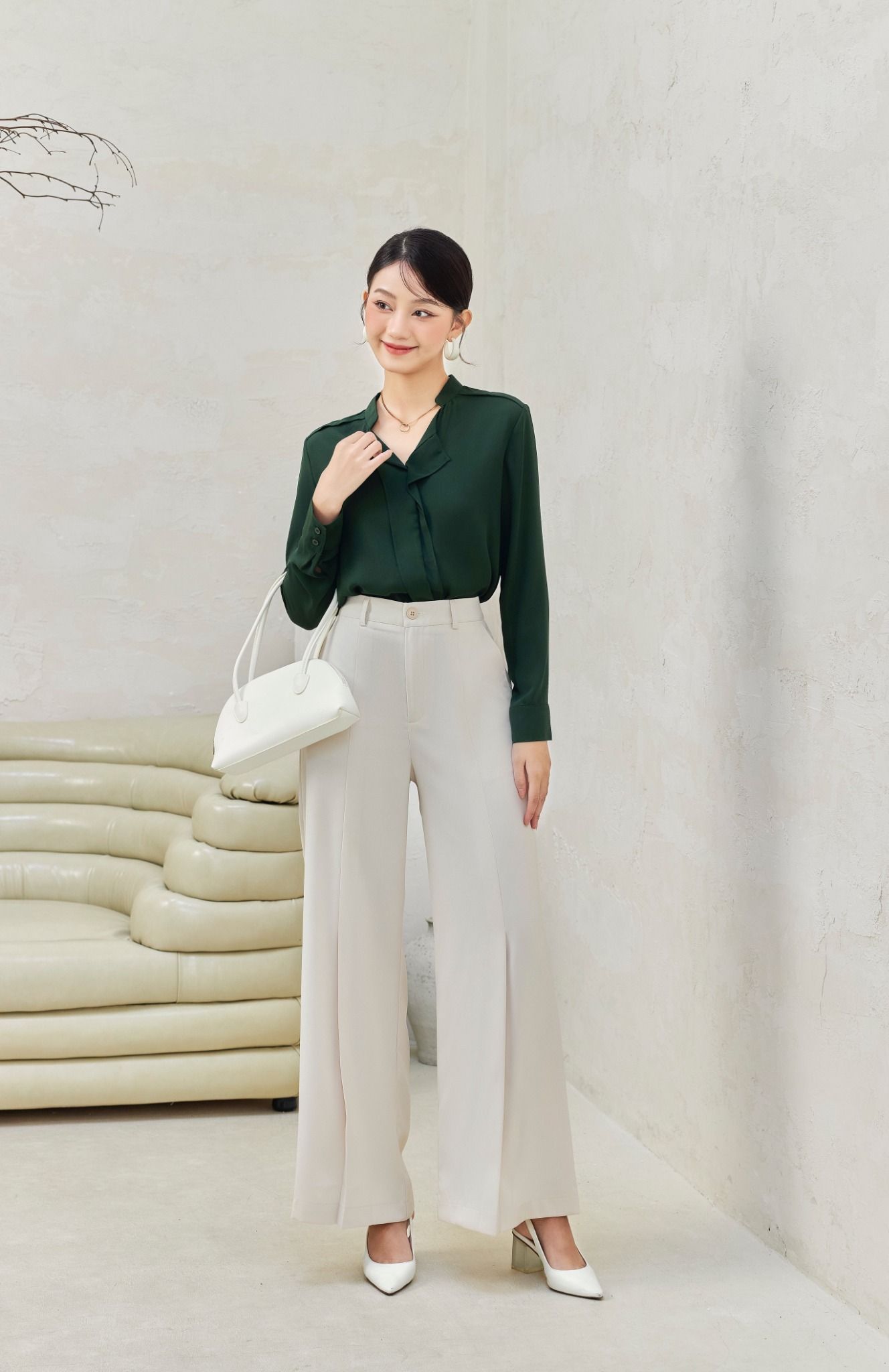 Áo Kiểu Cổ Rũ FAK063