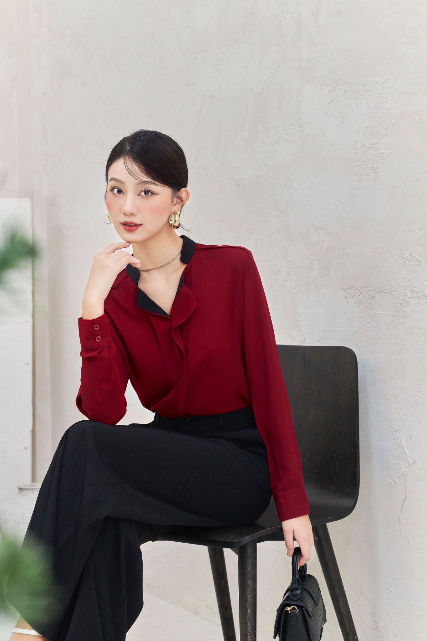 Áo Kiểu Cổ Rũ FAK063