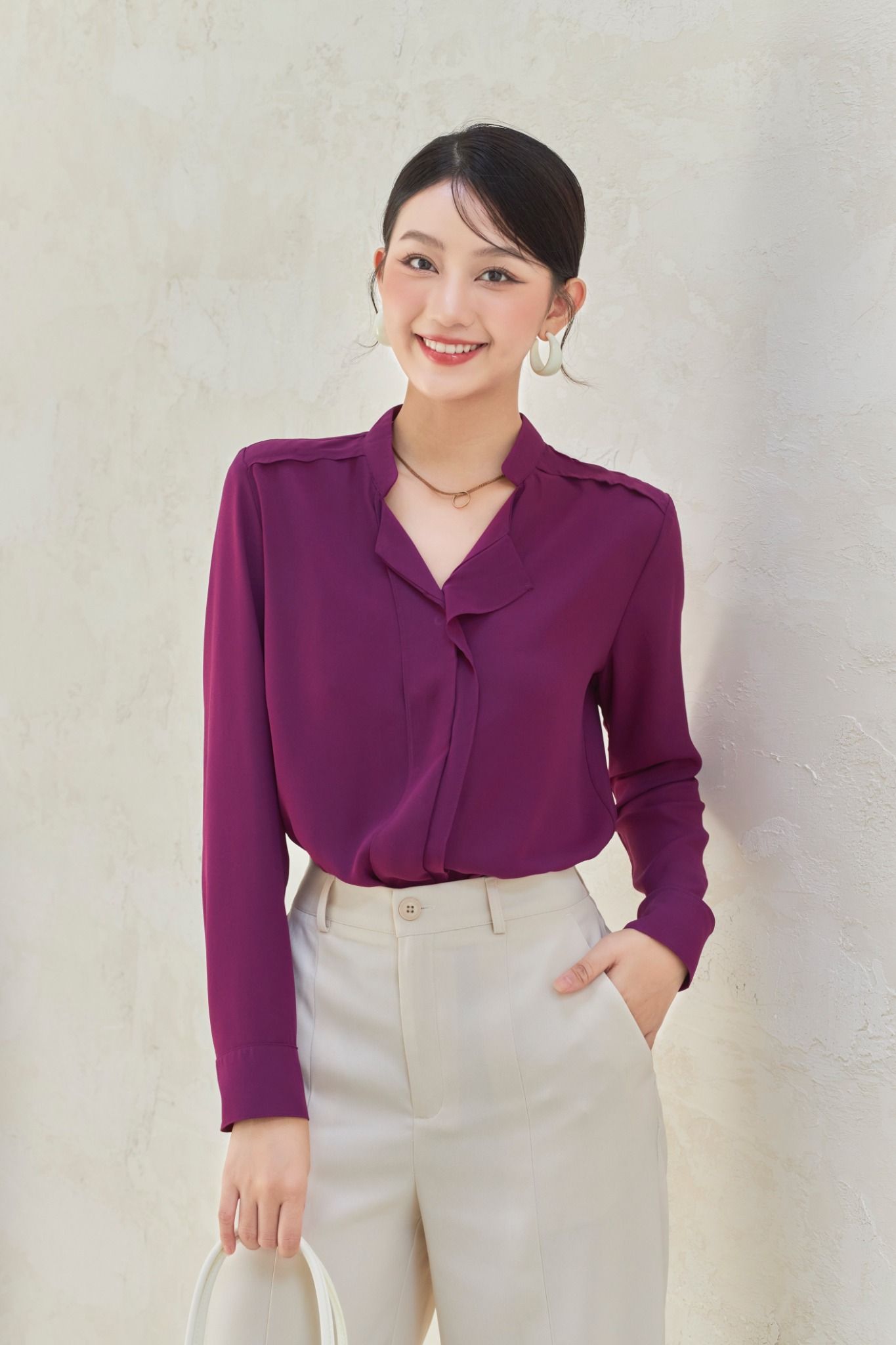 Áo Kiểu Cổ Rũ FAK063