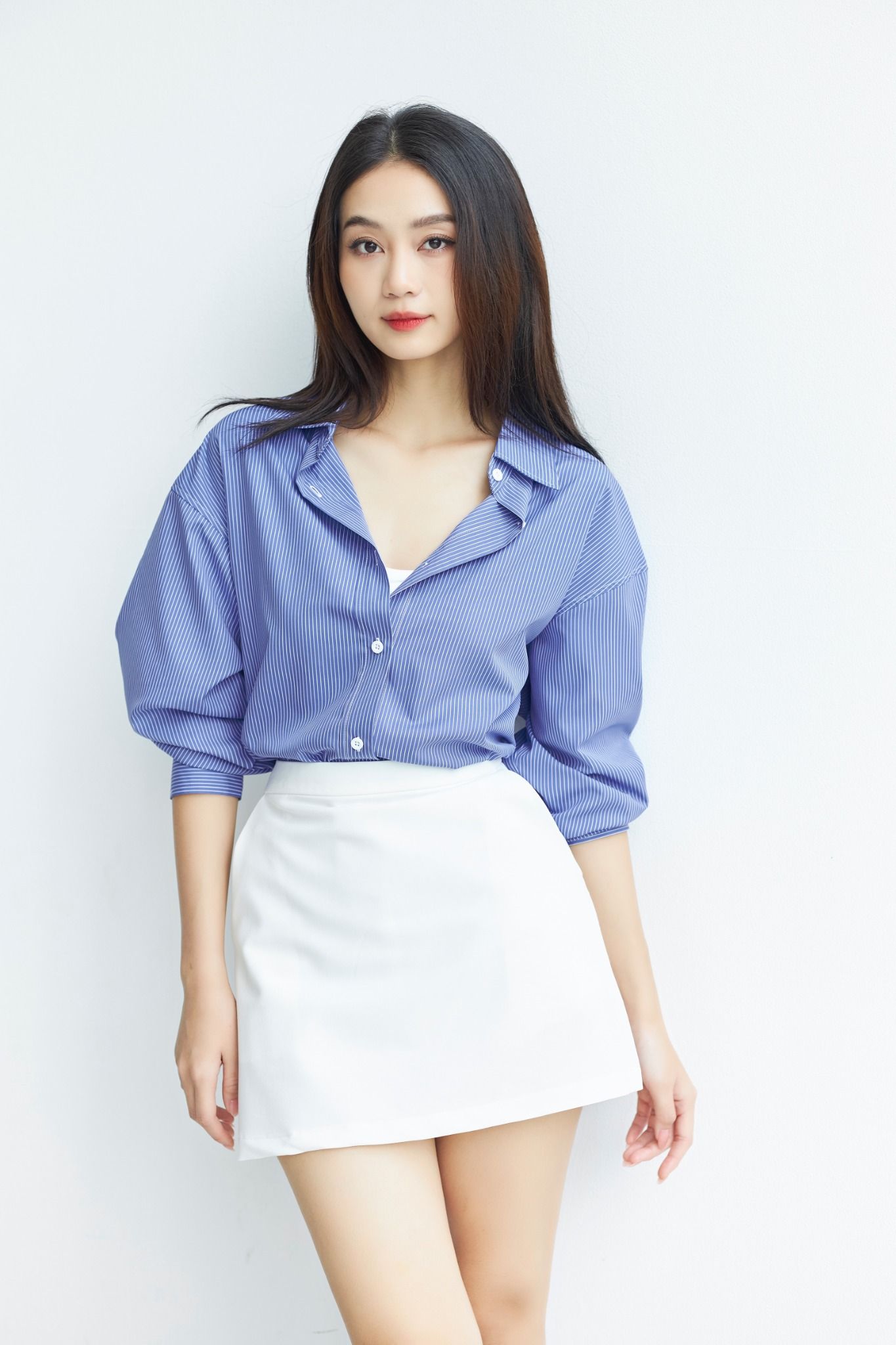 Áo Sơ Mi Sọc Oversize FAS294