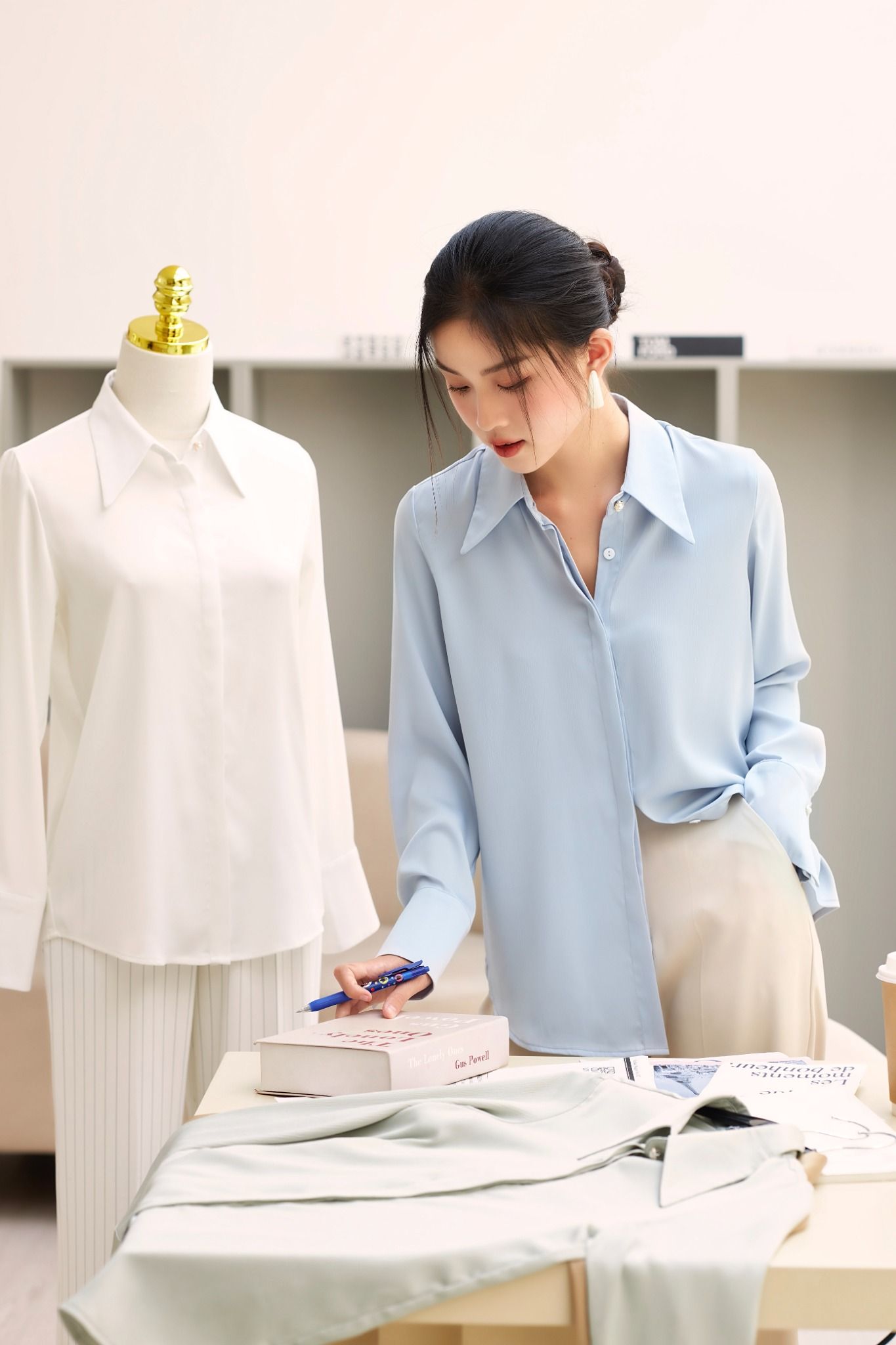 Áo Sơ Mi Cúc Ngọc Trai FAS253