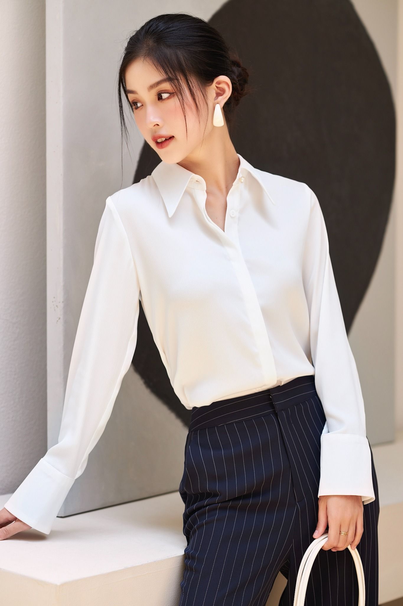 Áo Sơ Mi Cúc Ngọc Trai FAS253