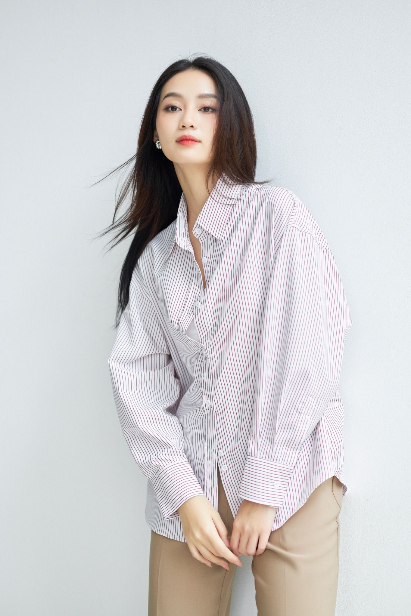 Áo Sơ Mi Sọc Oversize FAS325