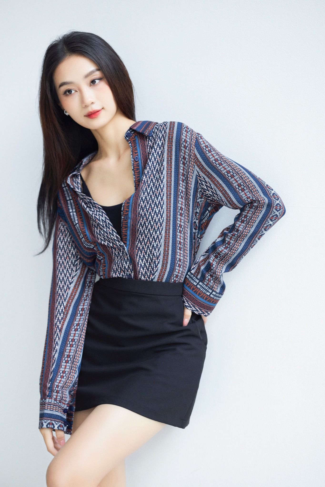 Áo Sơ Mi Thổ Cẩm Regular FAS322