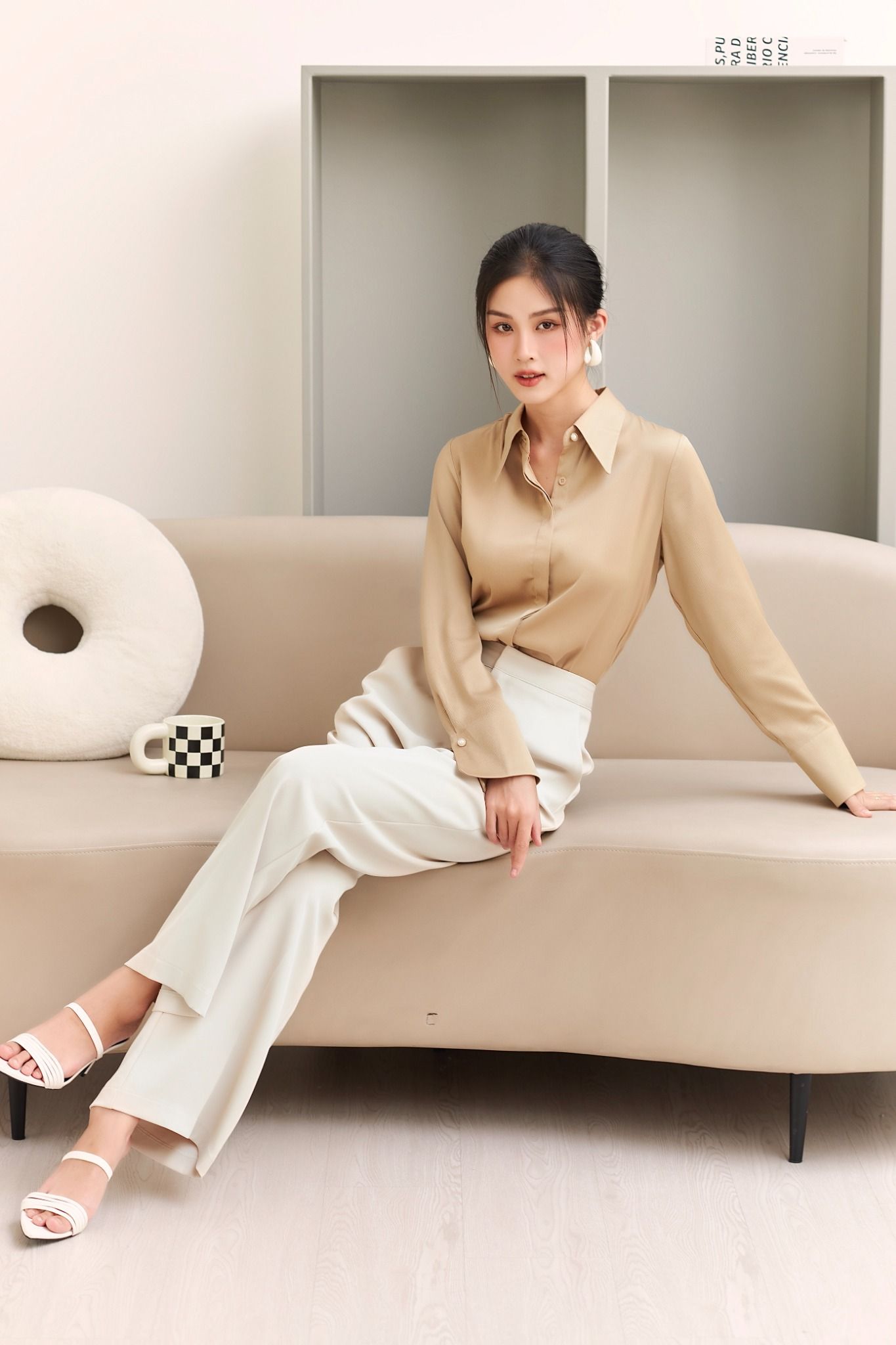 Áo Sơ Mi Cúc Ngọc Trai FAS253