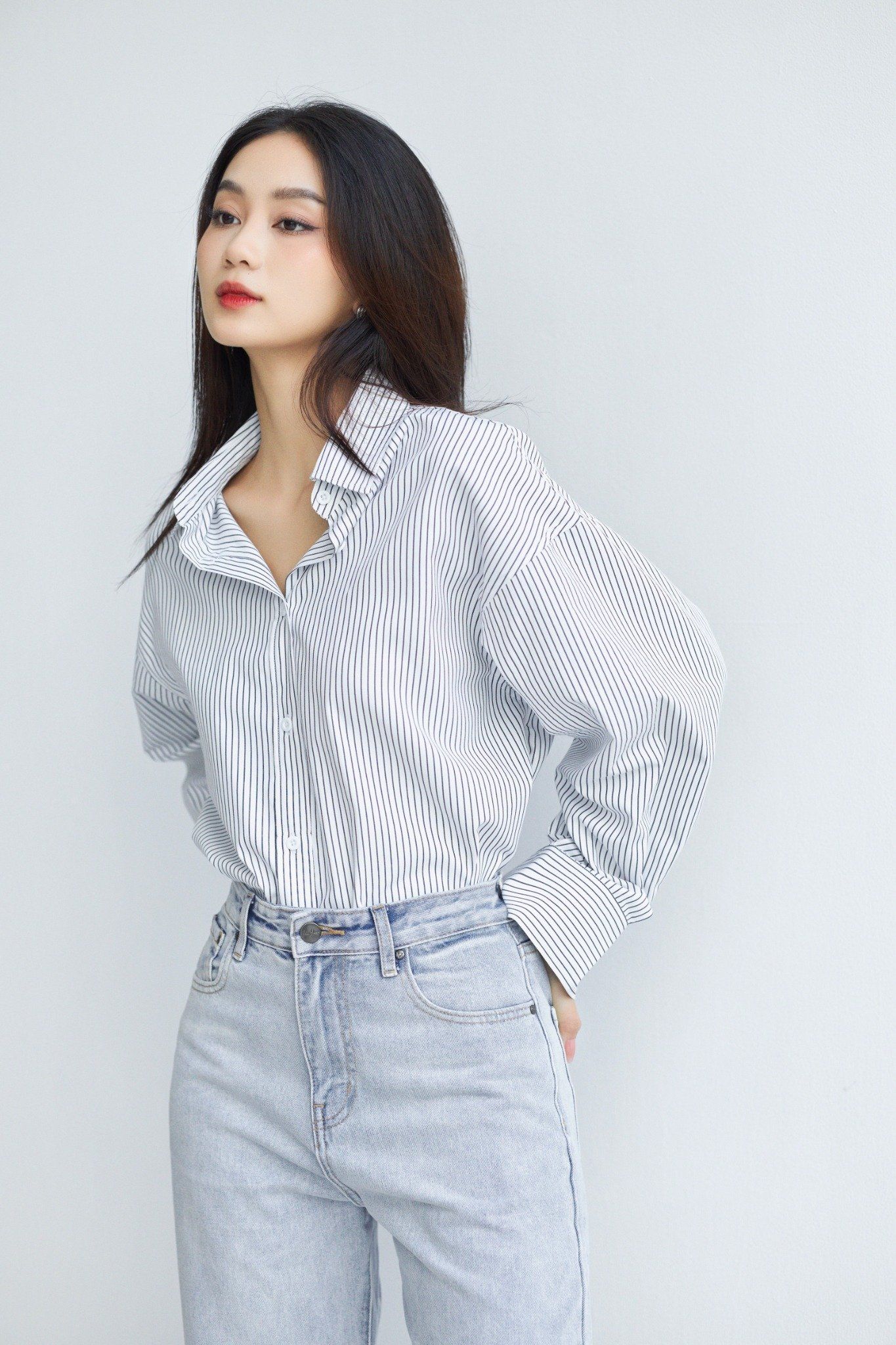 Áo Sơ Mi Sọc Oversize FAS325