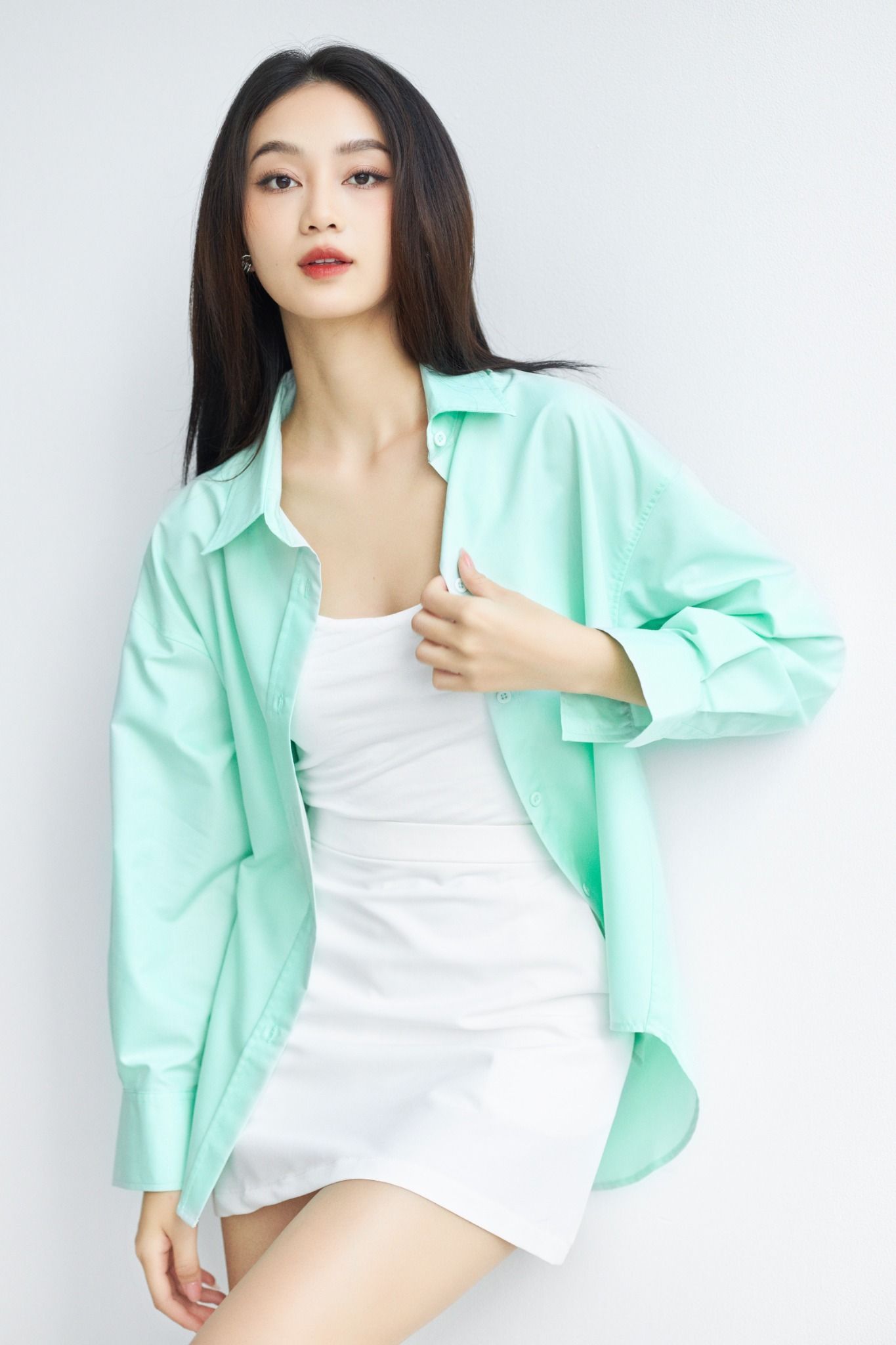 Áo Sơ Mi Trơn Oversize FAS293