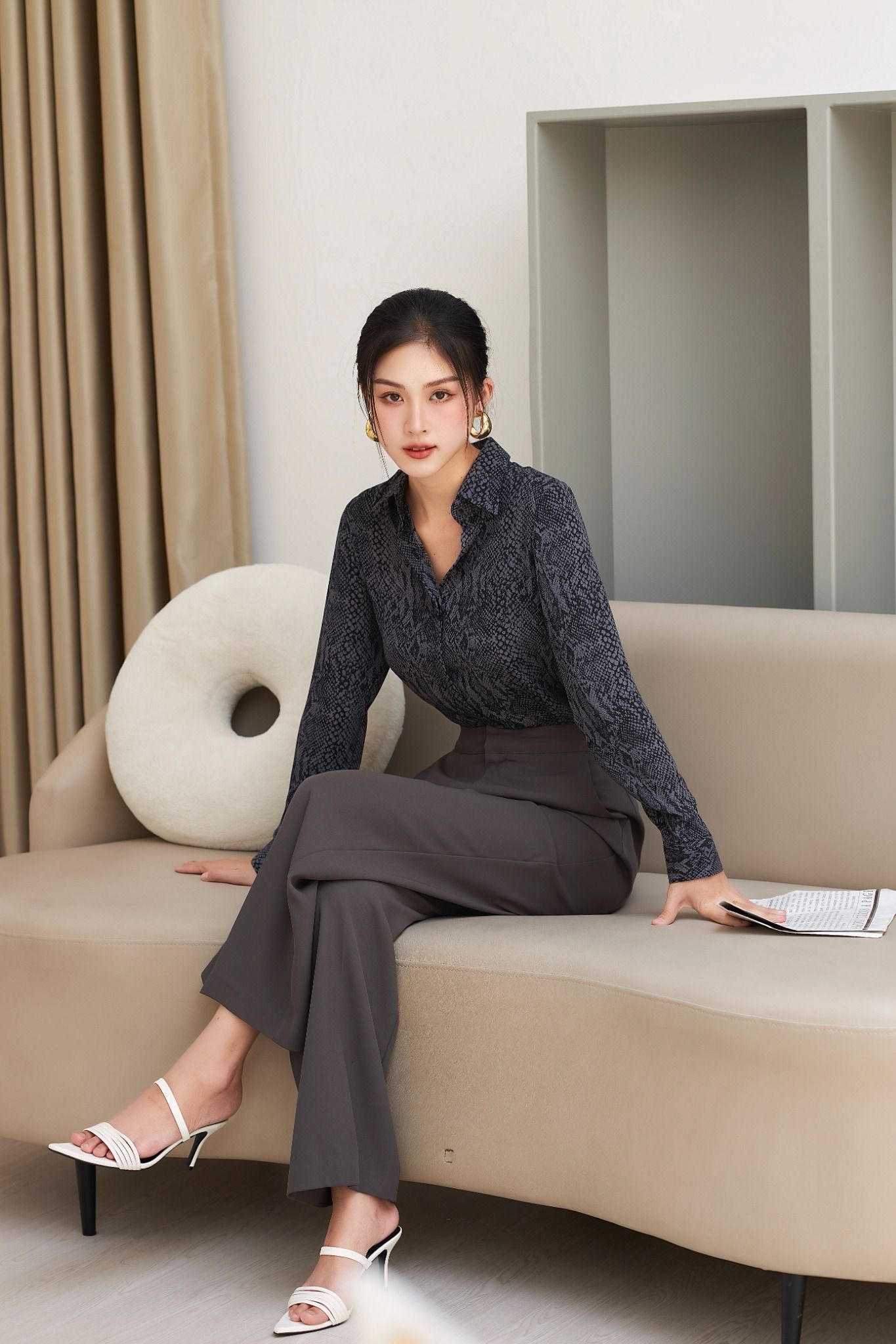 Áo Sơ Mi Họa Tiết FAS258
