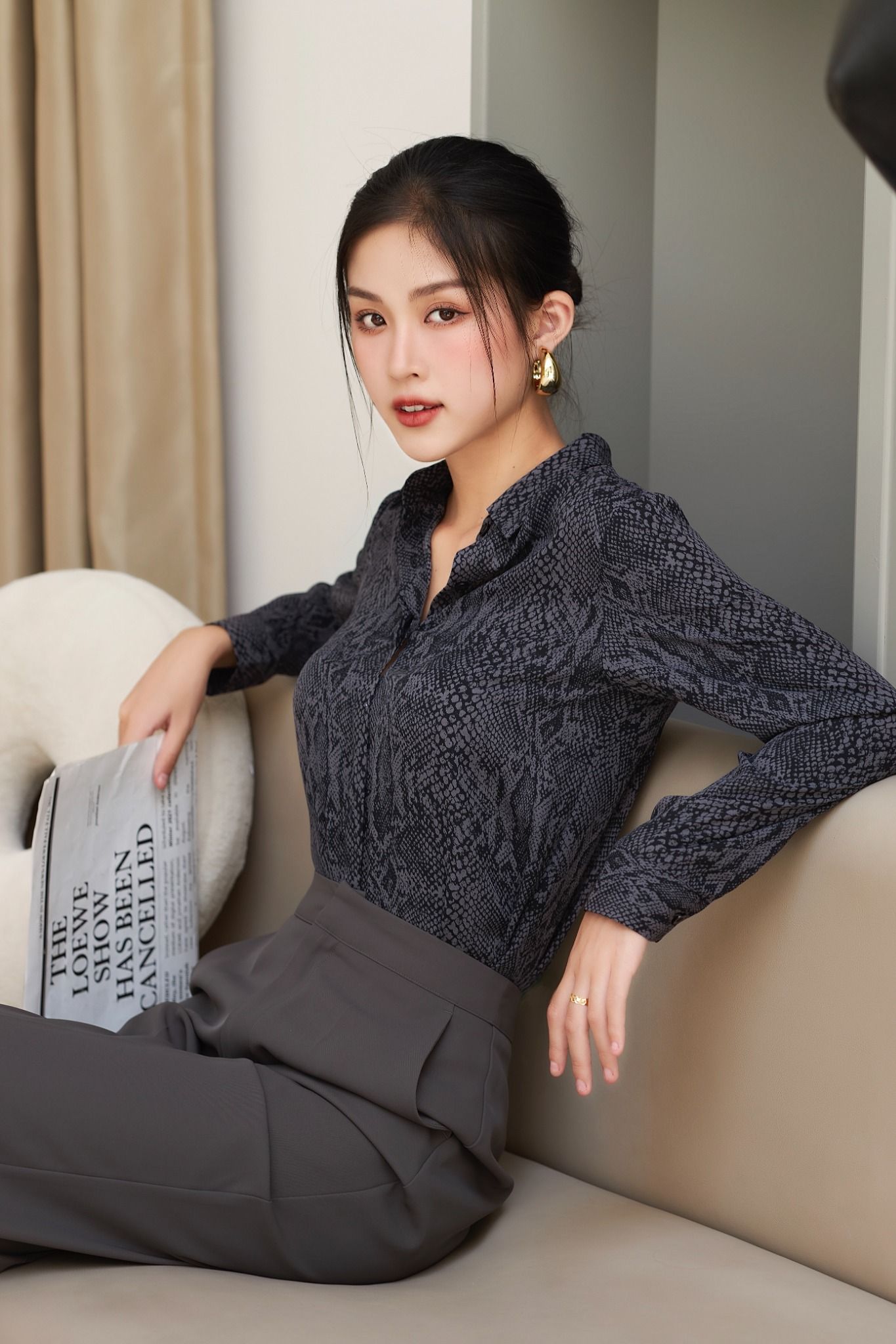 Áo Sơ Mi Họa Tiết FAS258