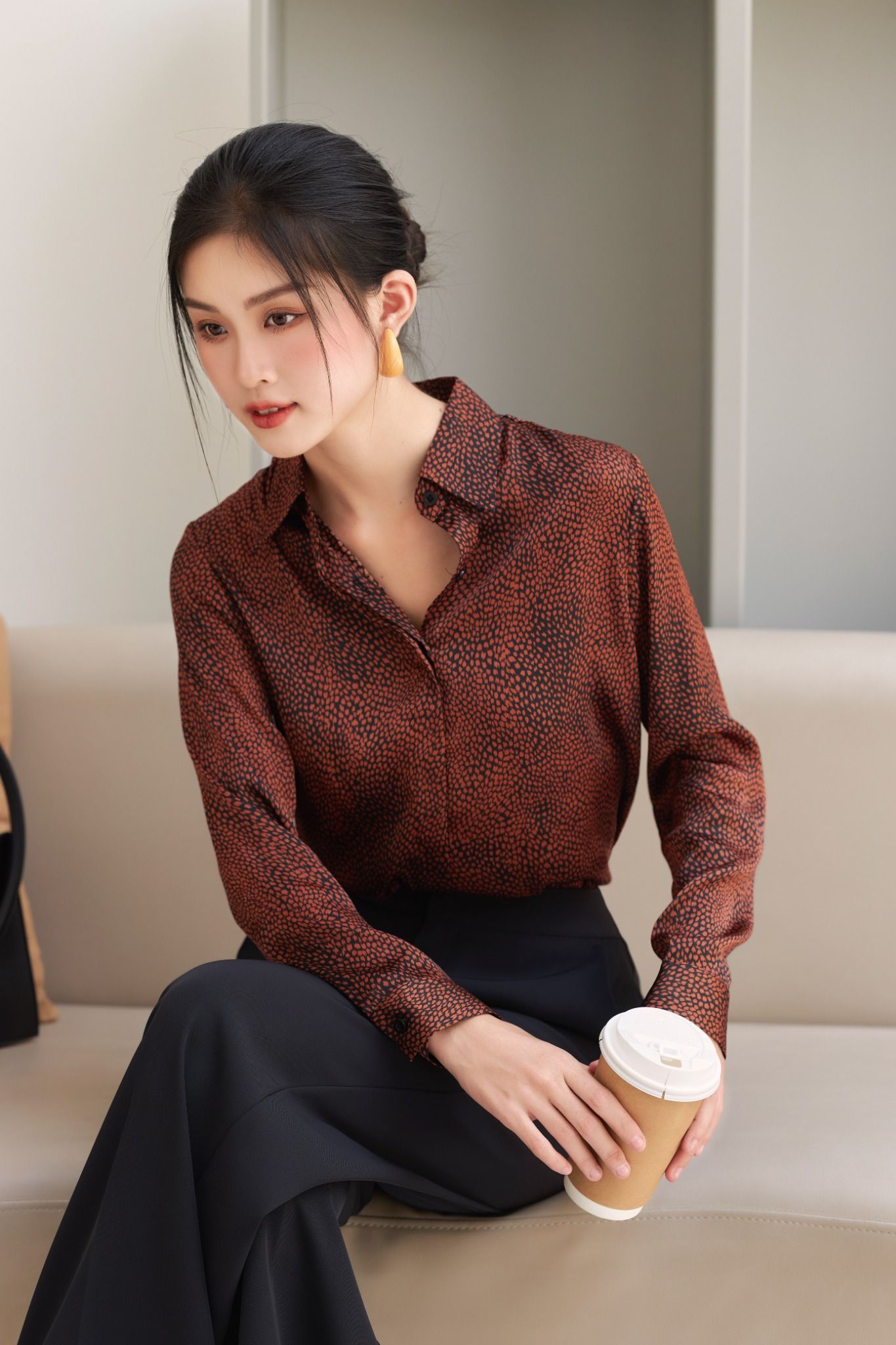 Áo Sơ Mi Họa Tiết FAS255