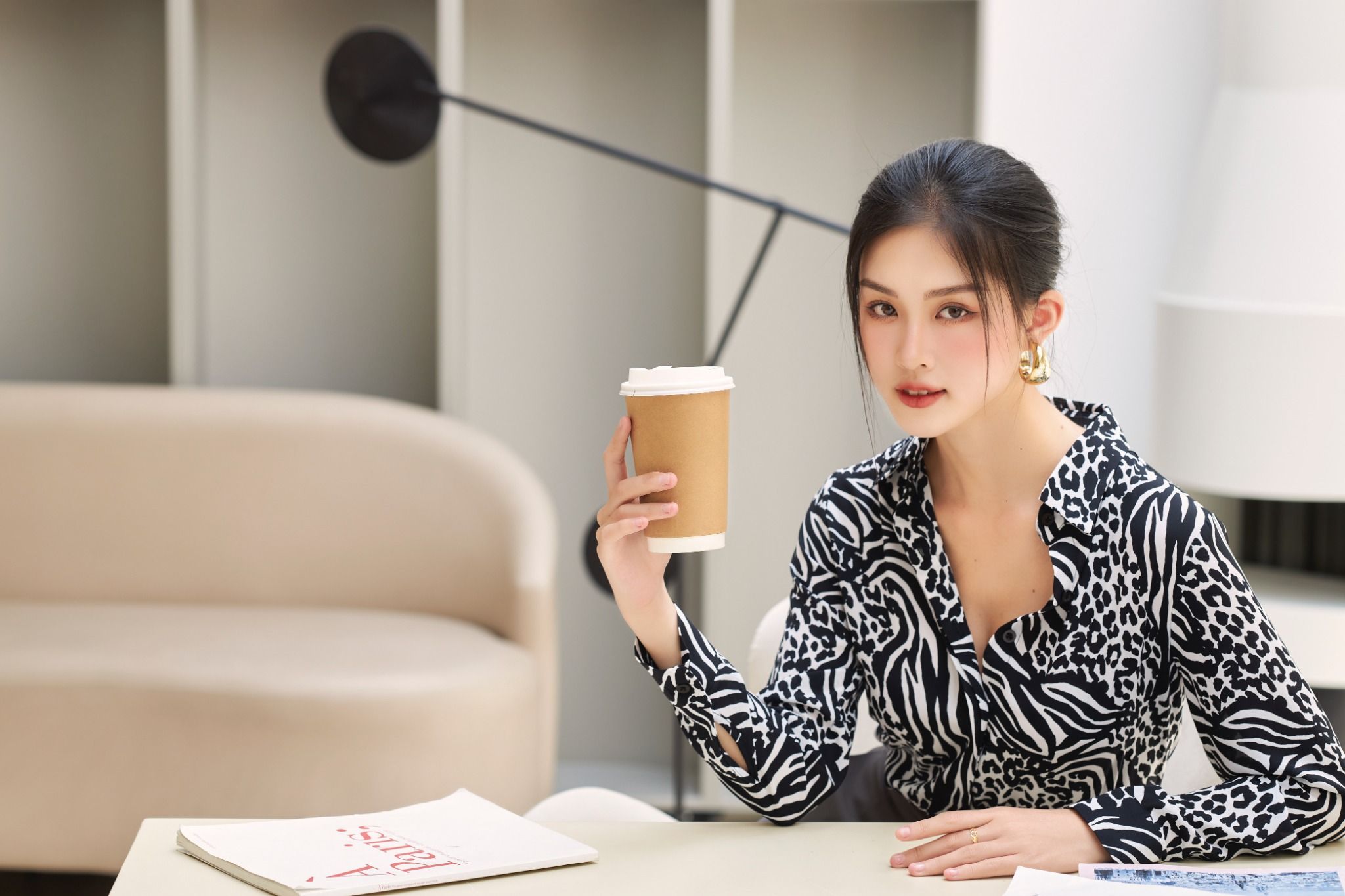 Áo Sơ Mi Họa Tiết FAS257