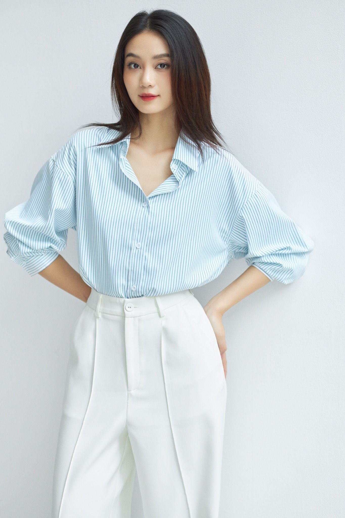 Áo Sơ Mi Sọc Oversize FAS325