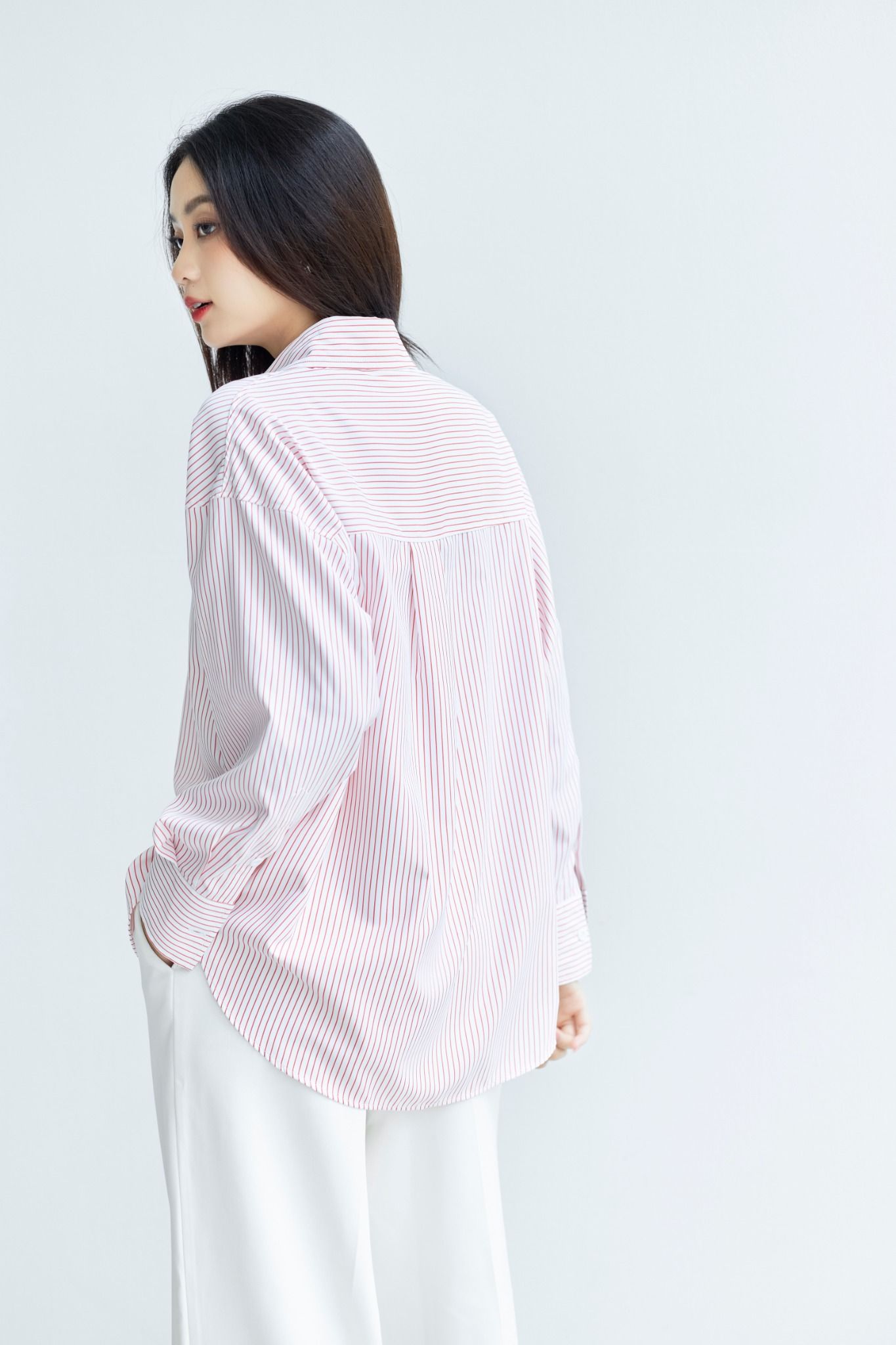 Áo Sơ Mi Sọc Oversize FAS325